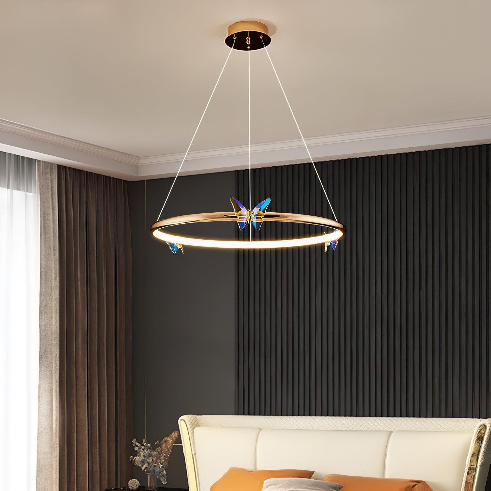 Blue Butterfly Chandelier - Cueteks