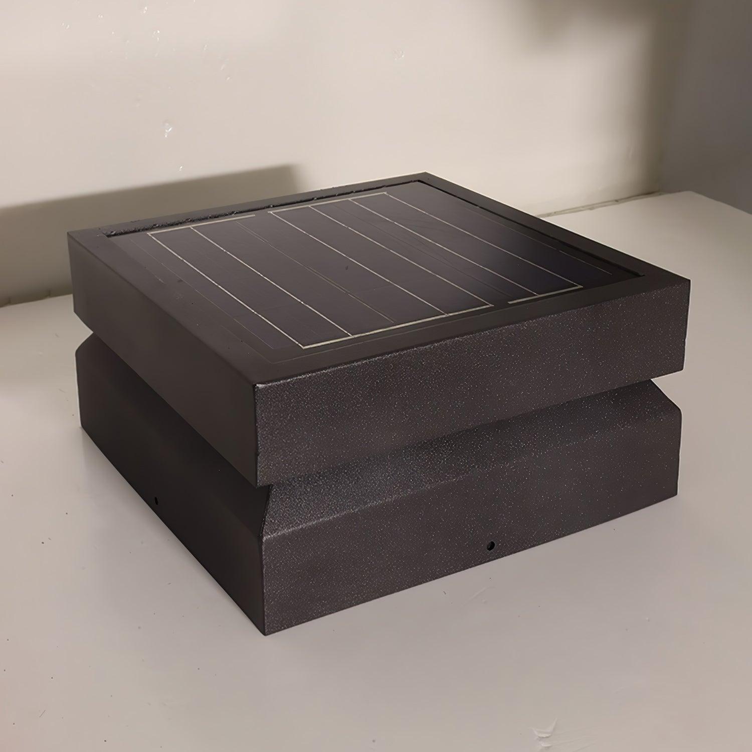 Solar Power Square Post Light - Cueteks