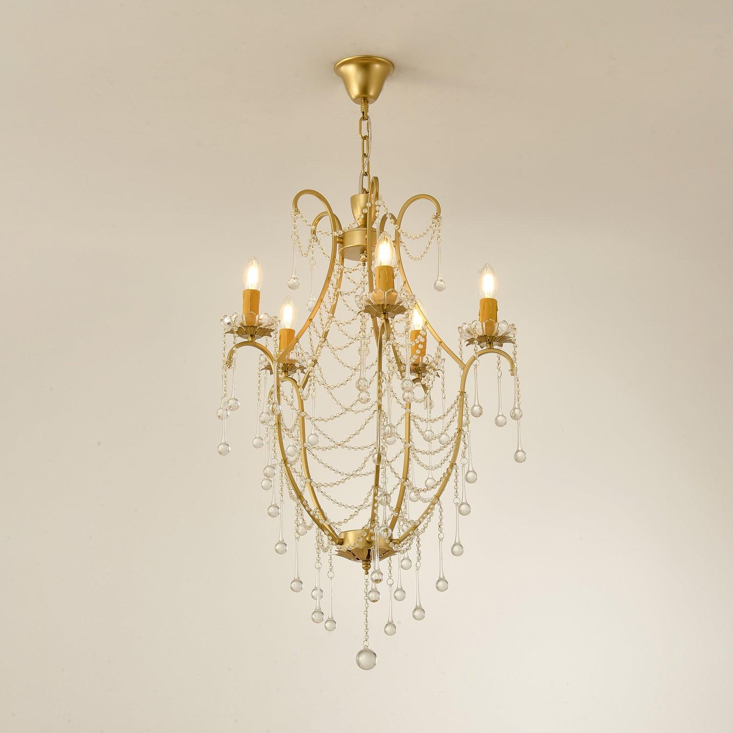 Crystal Birdcage Chandelier - Cueteks