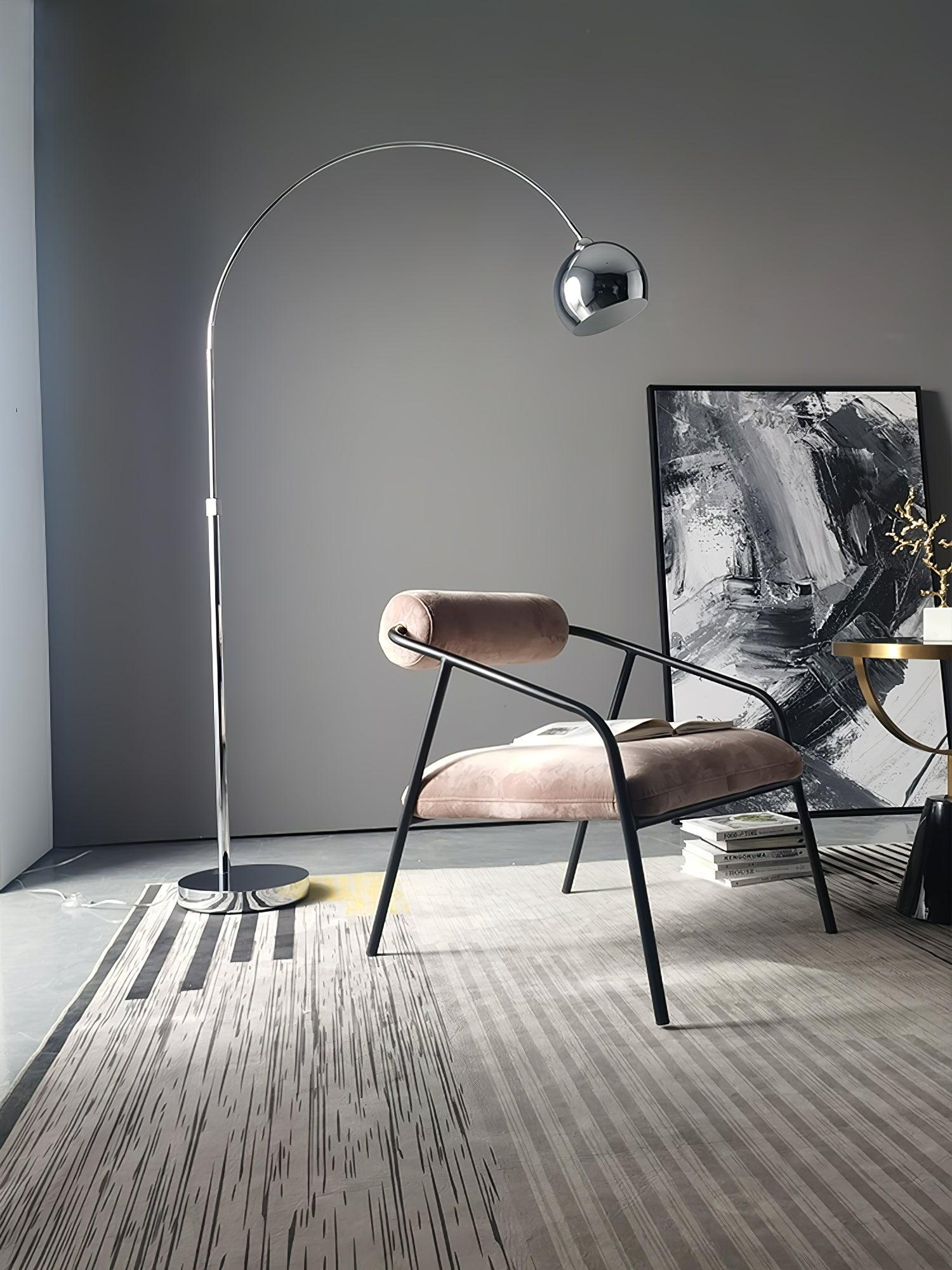 Angler floor lamp