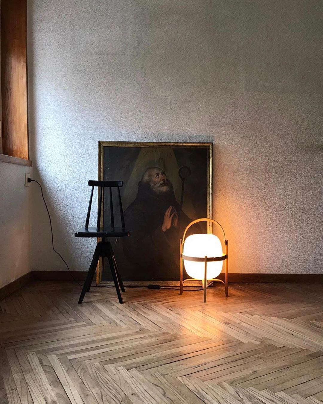 Portable Lantern Glass Table Lamp - Cueteks