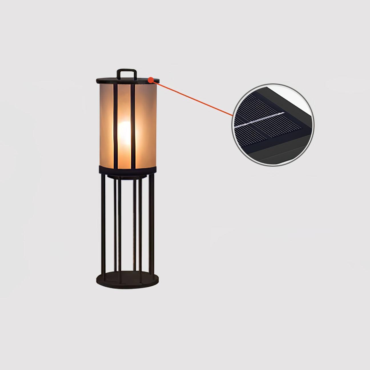 Round Pillar Acrylic Lantern Outdoor Lamp - Cueteks