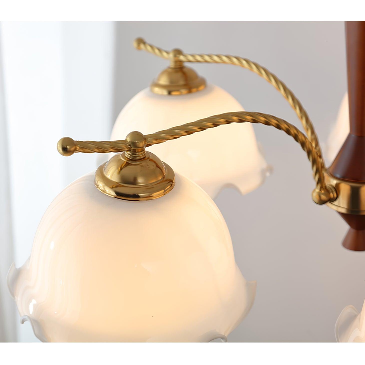 Milky Flower Chandelier - Cueteks