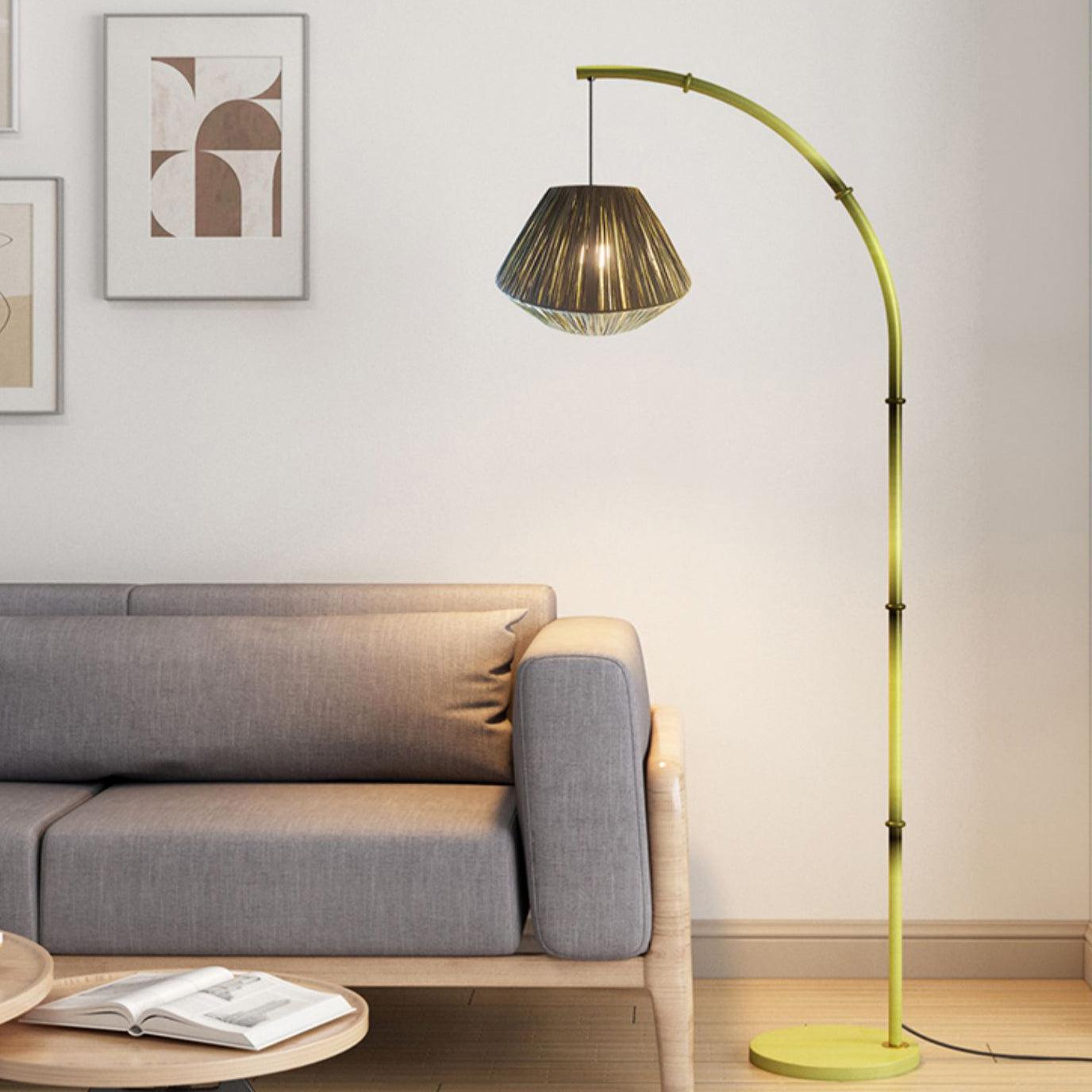 Bamboo Pole Floor Lamp - Cueteks