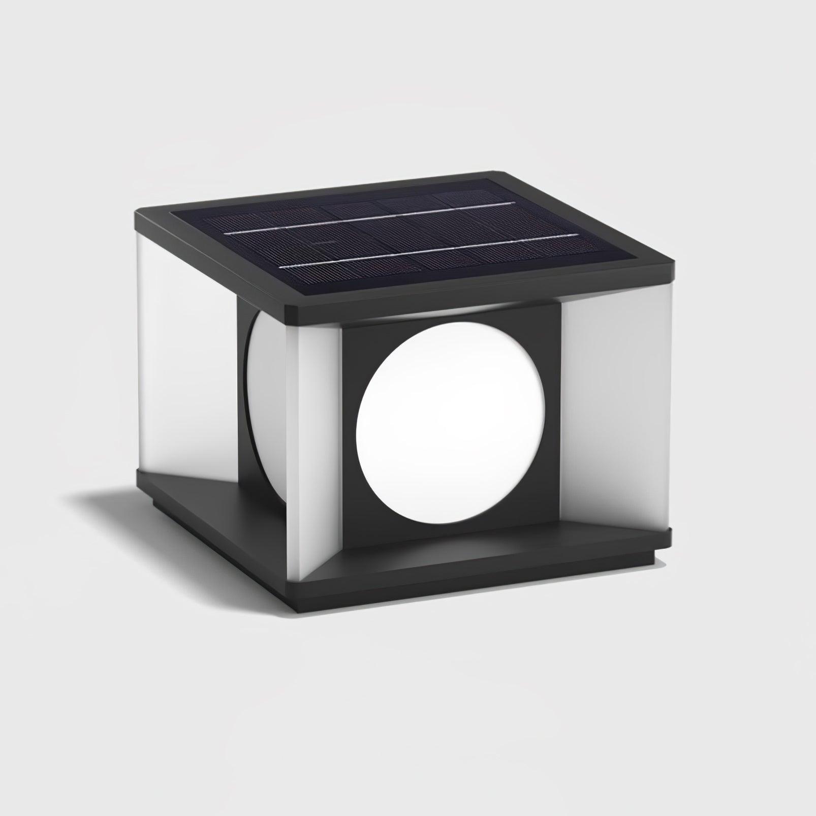 Eclipse Cube Outdoor Post Light - Cueteks