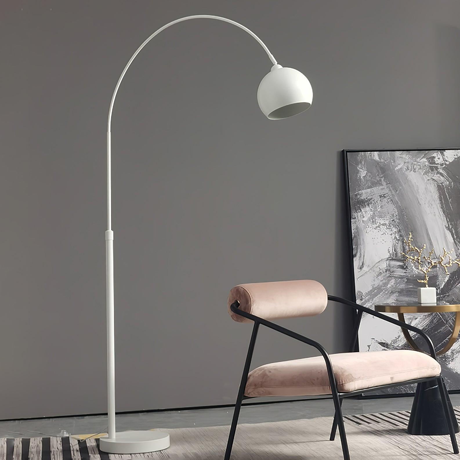 Angler floor lamp