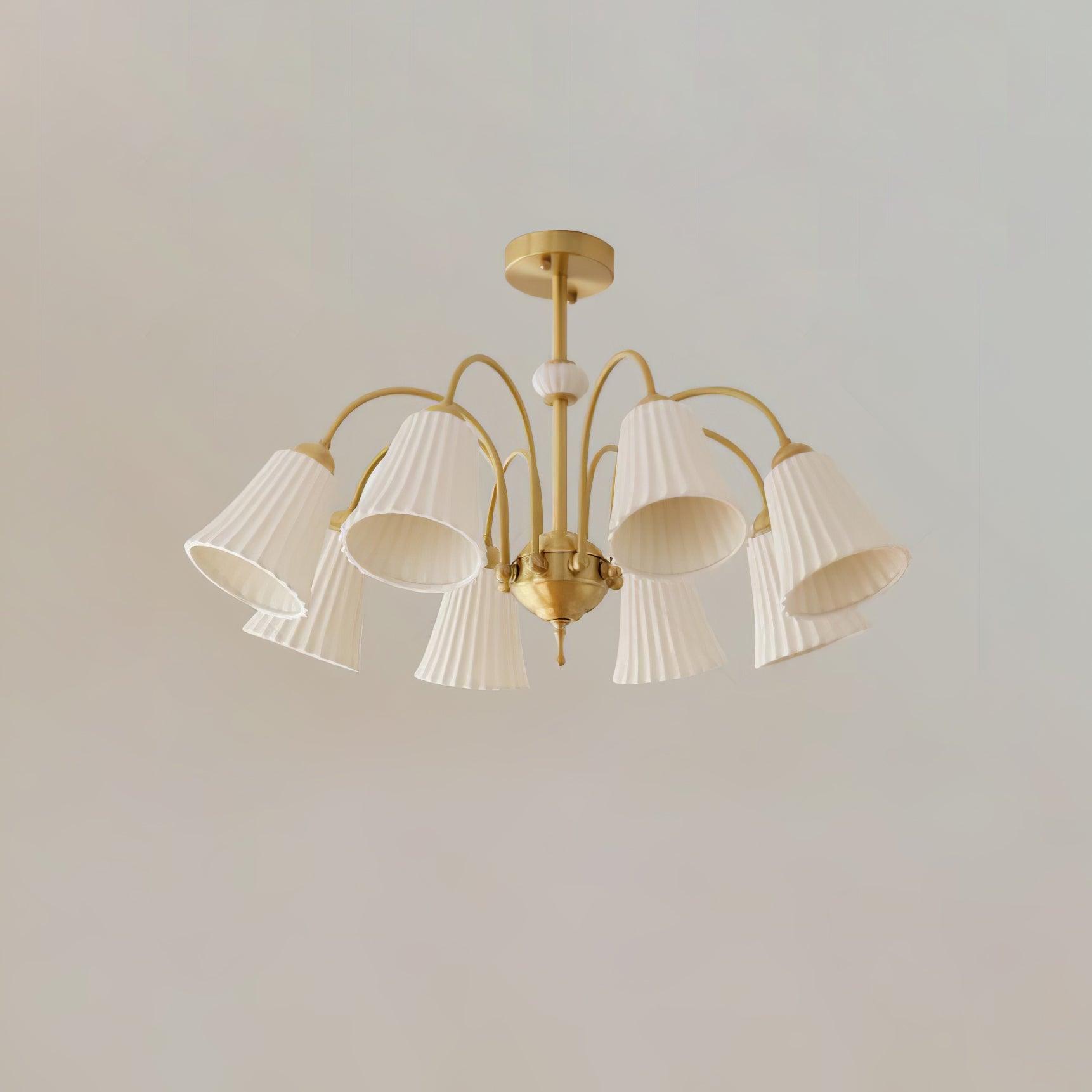 Medieval Ceramic Trumpet Chandelier - Cueteks