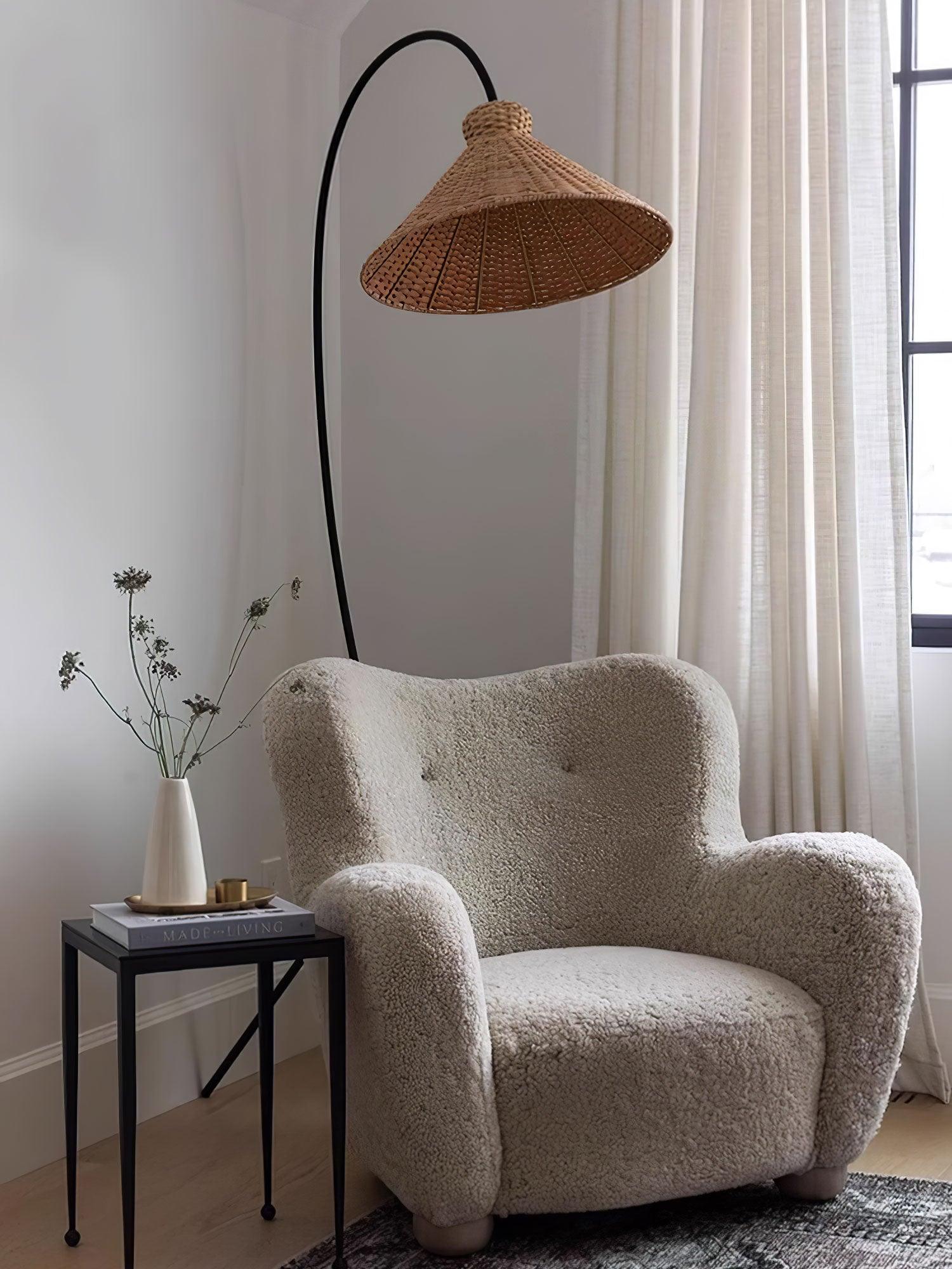 Tana Woven Floor Lamp - Cueteks