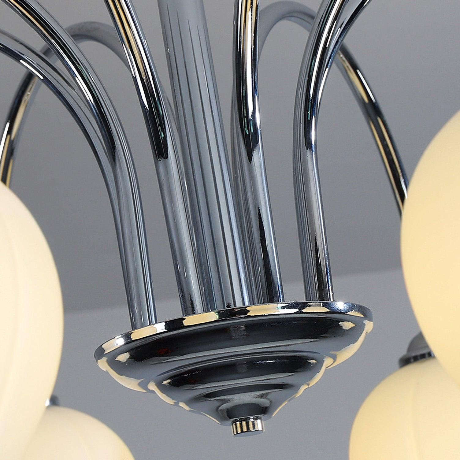 Floral Glass Chandelier - Cueteks