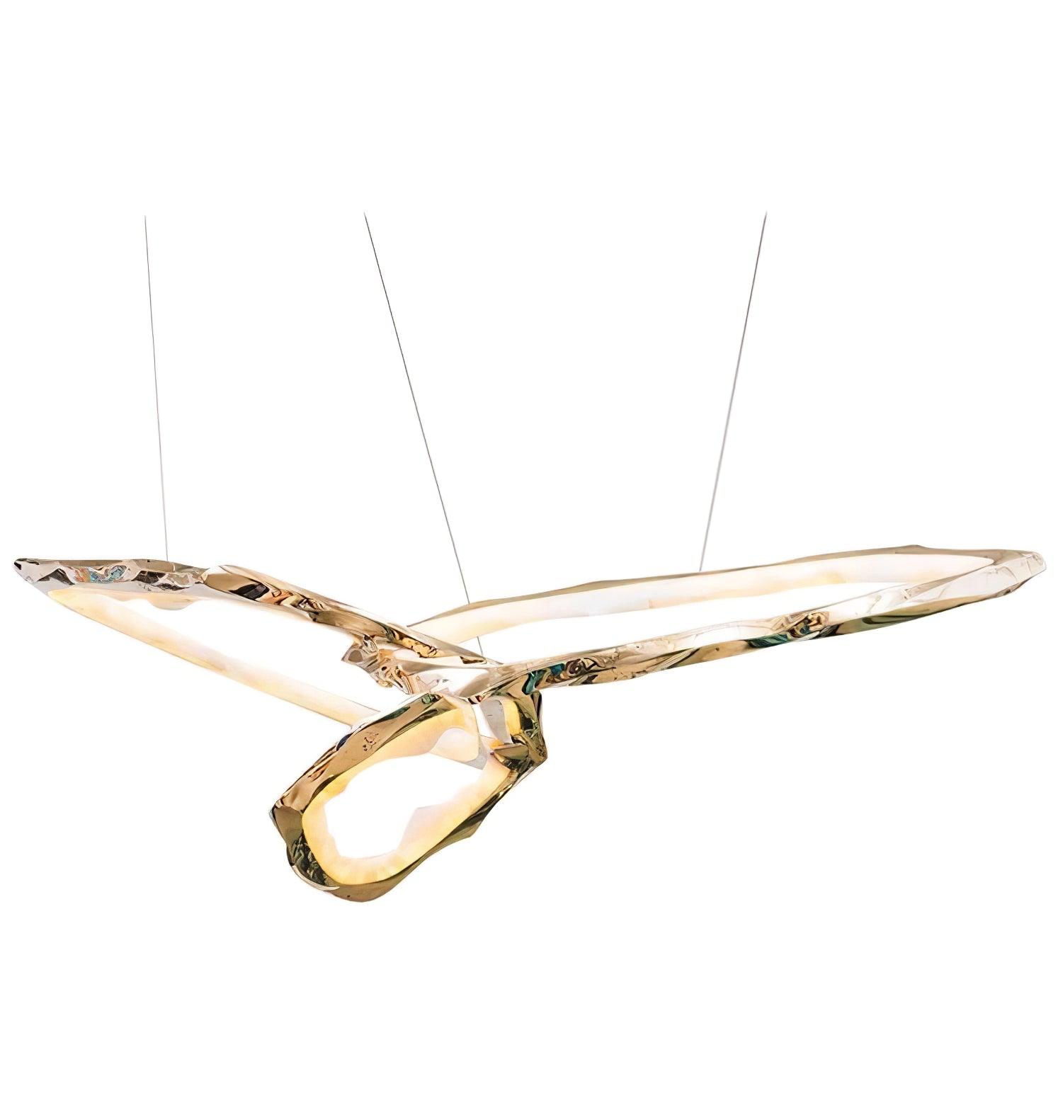 Cloud Rings Series Brass Chandelier - Cueteks