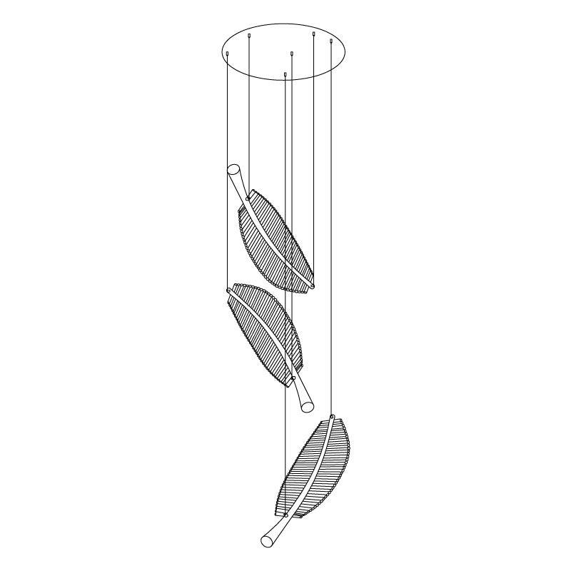 Leaf LED Chandelier - Cueteks