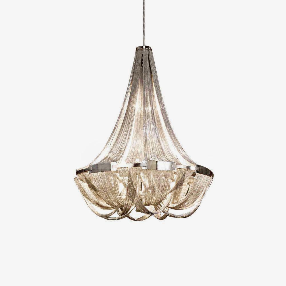 Tassel Aluminum Chain Chandelier - Cueteks
