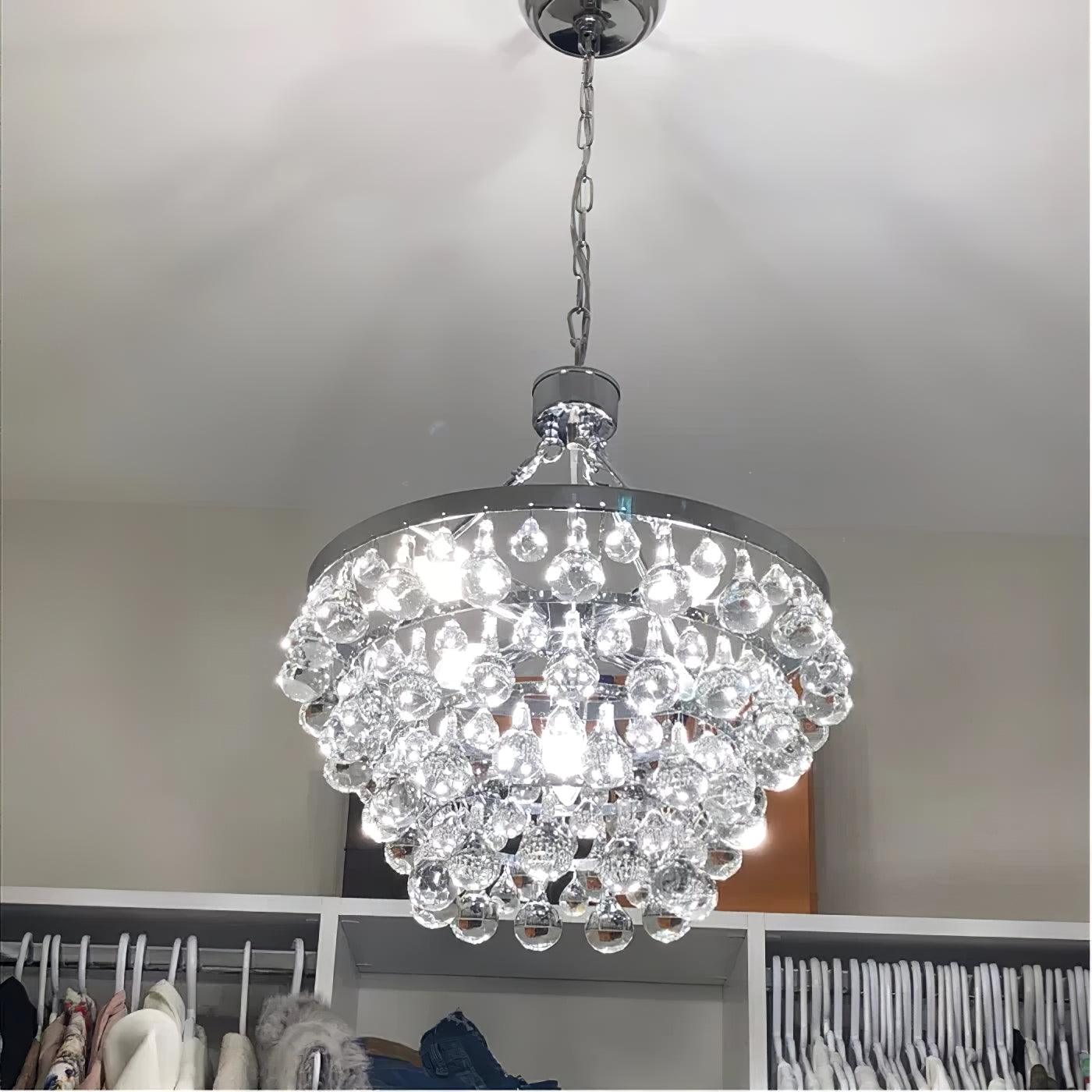 Unique Tiered Crystal Chandelier - Cueteks