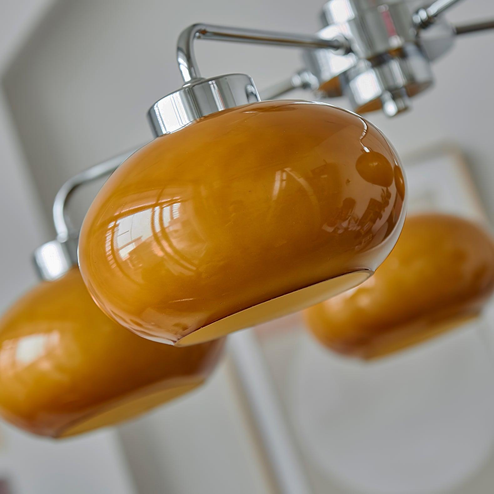 Oval Persimmon Chandelier - Cueteks
