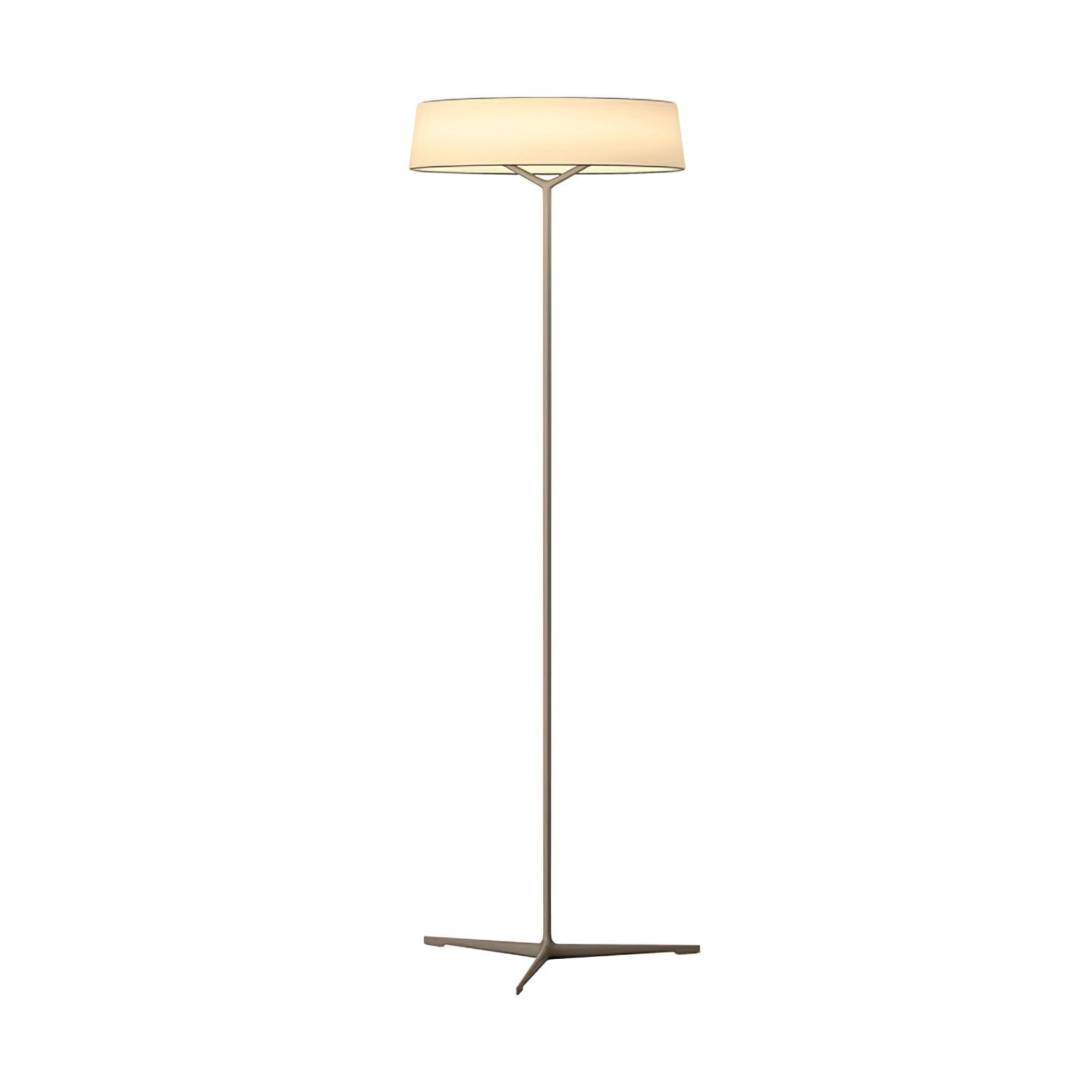 Grey Paper Glow floor lamp isolated on White