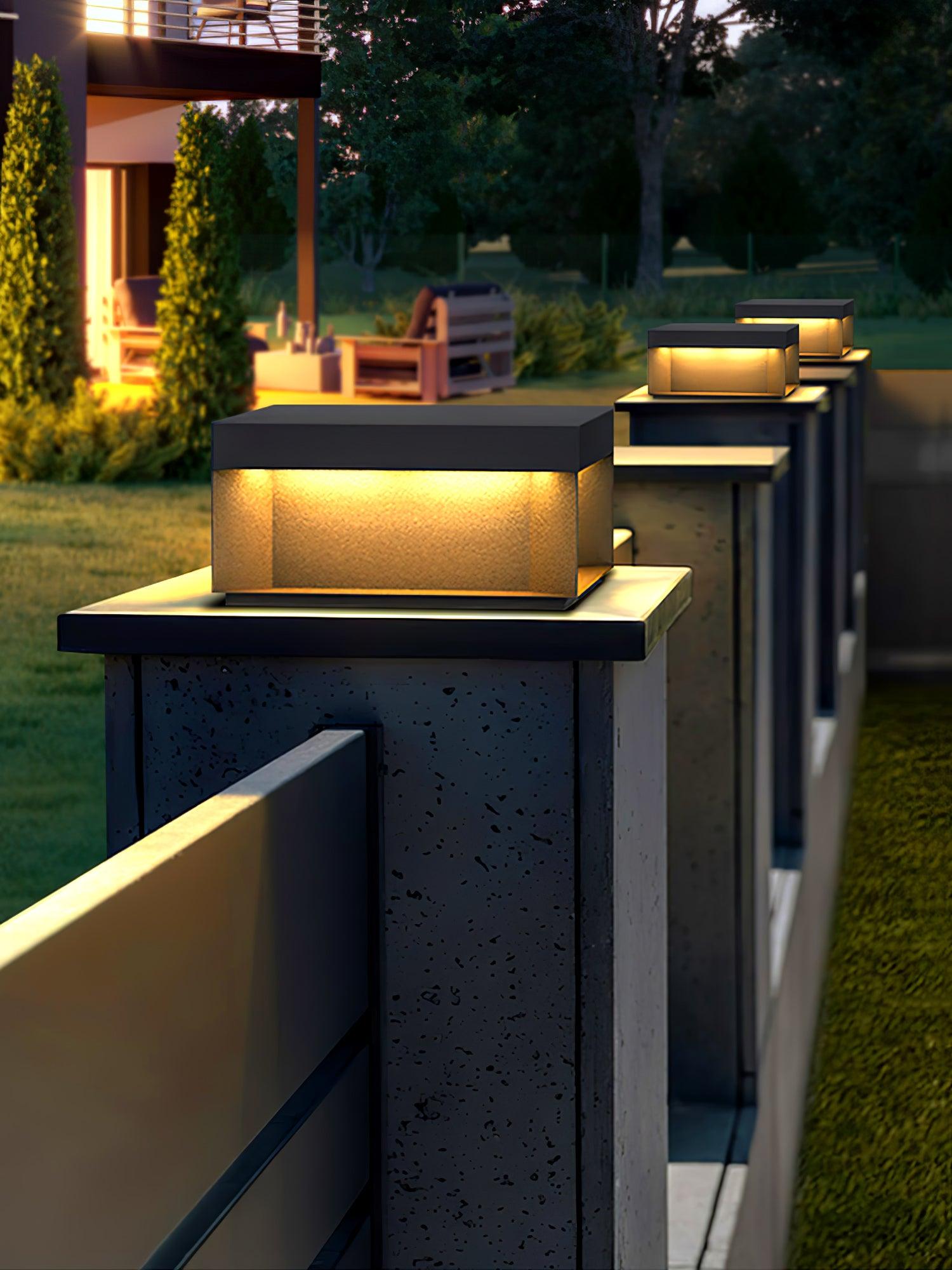 Black Box Outdoor Post Light - Cueteks