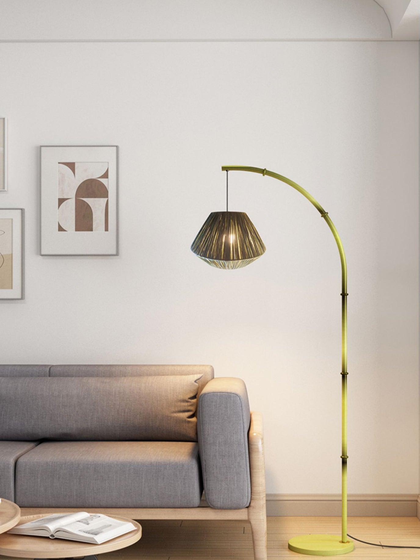 Bamboo Pole Floor Lamp - Cueteks