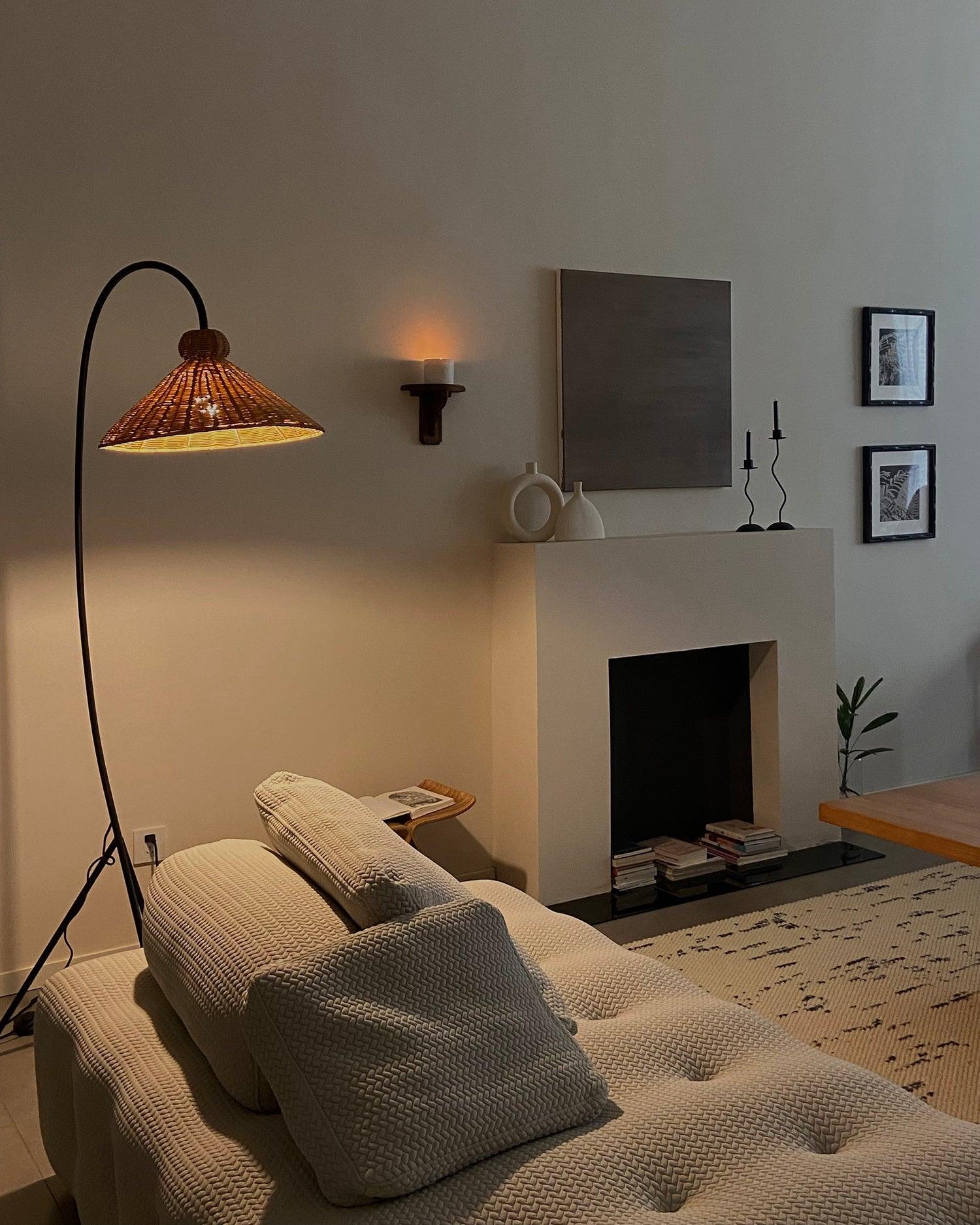Tana Woven Floor Lamp - Cueteks