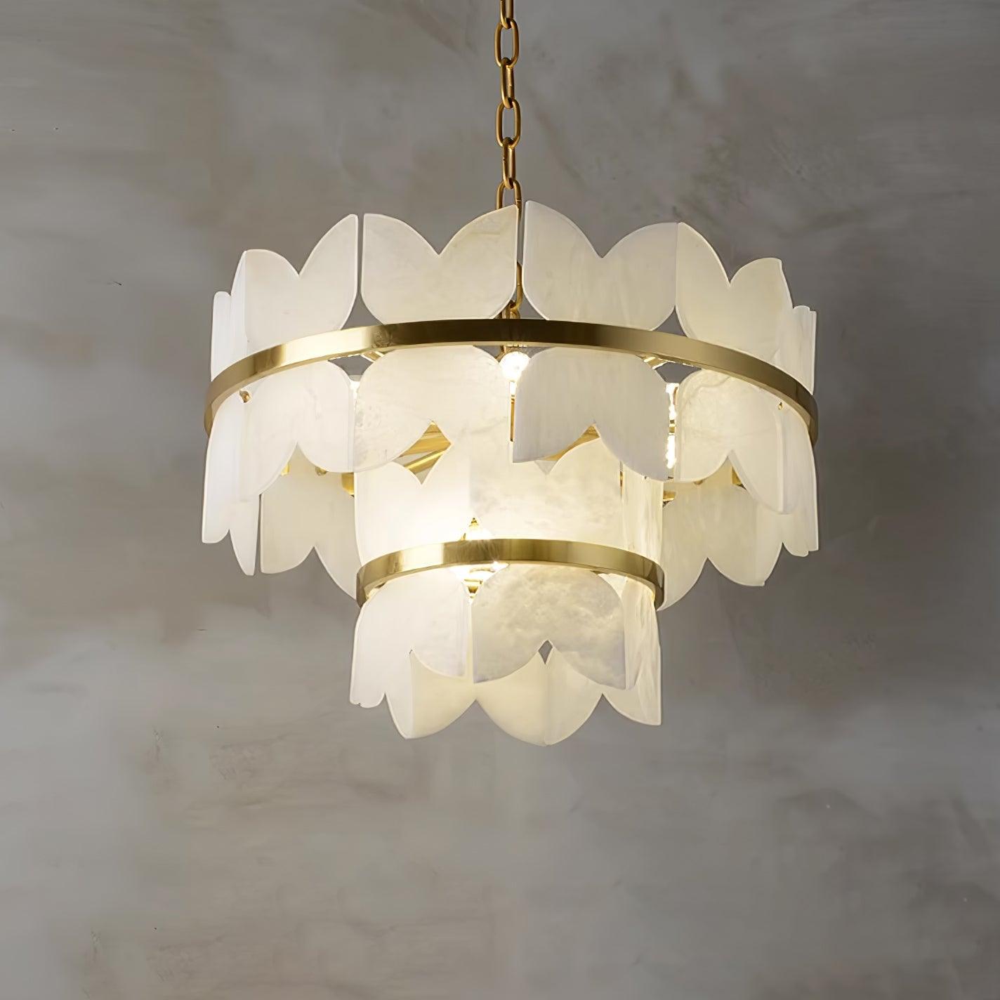 Alabaster Cloudscape Chandelier - Cueteks