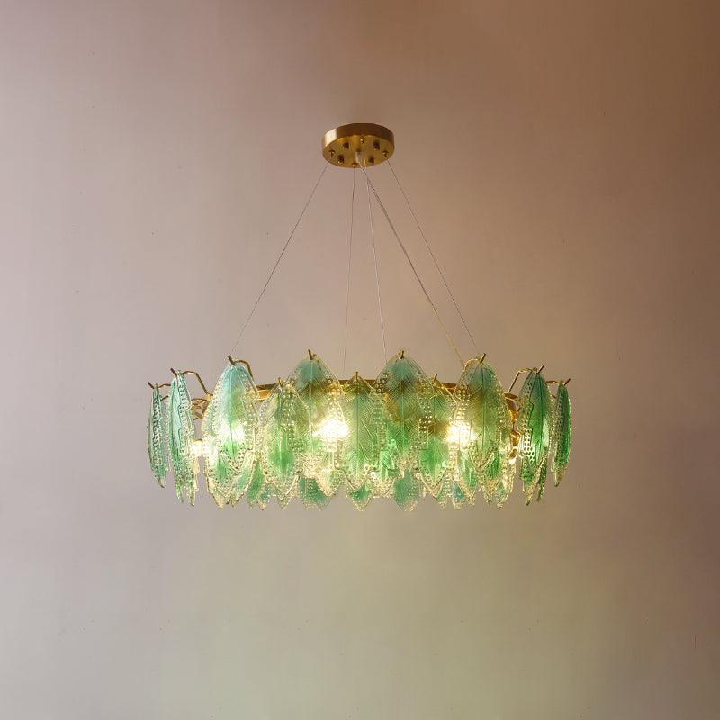Maple Leaf Glass Chandelier - Cueteks