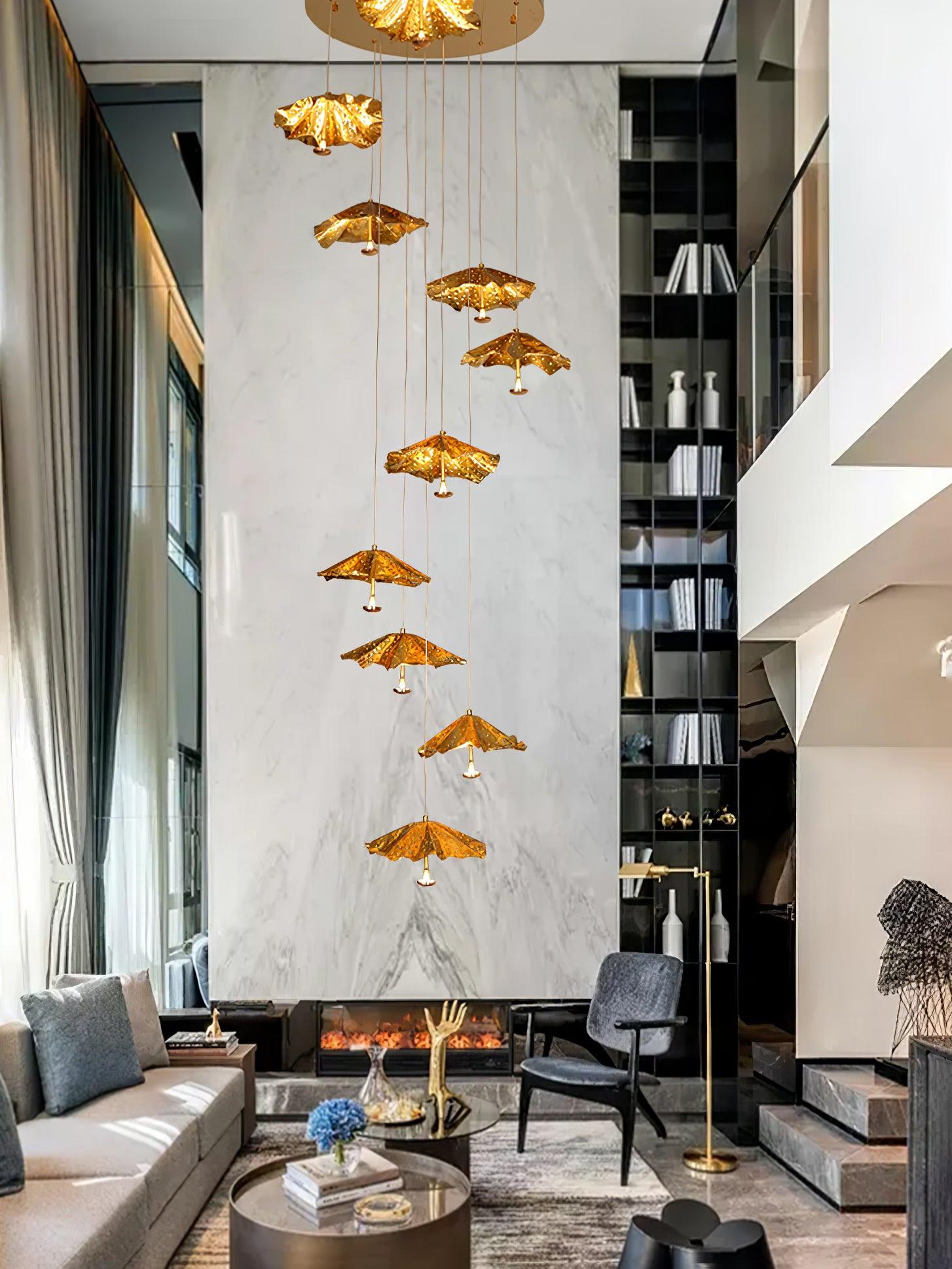Livra Leaf Chandelier - Cueteks