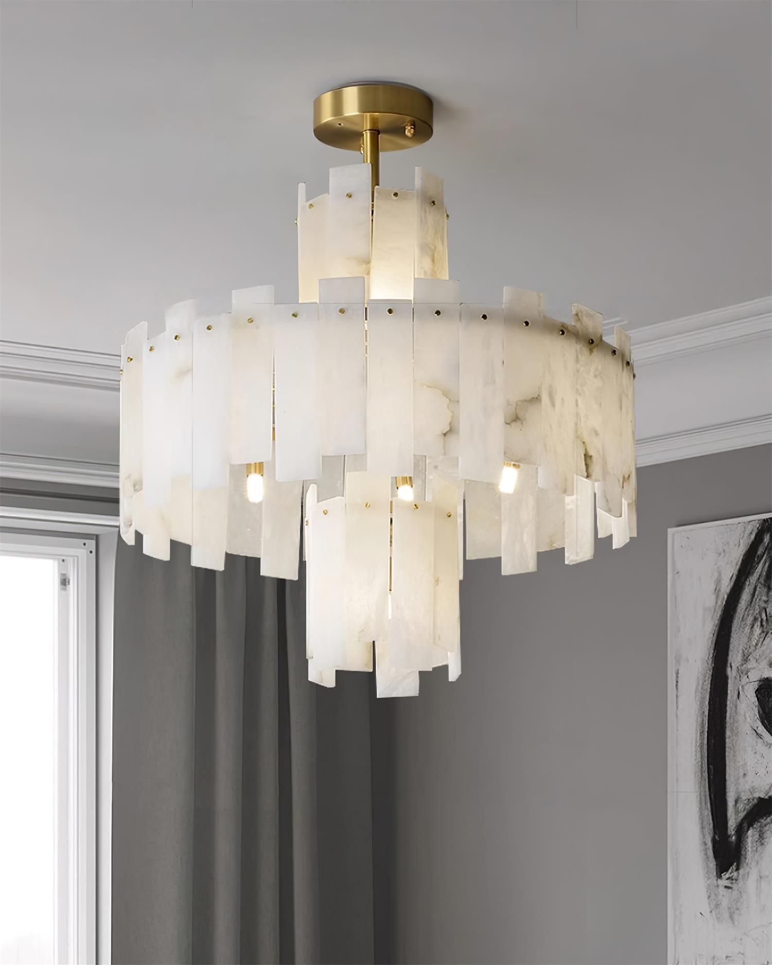 Regina Alabaster Chandelier - Cueteks