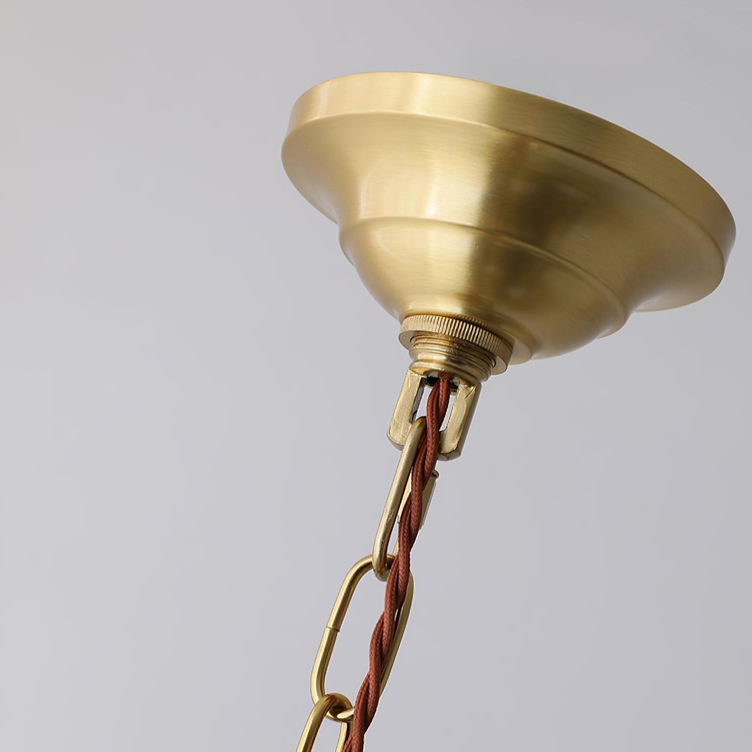 Mesh Tassel Glass Chandelier - Cueteks