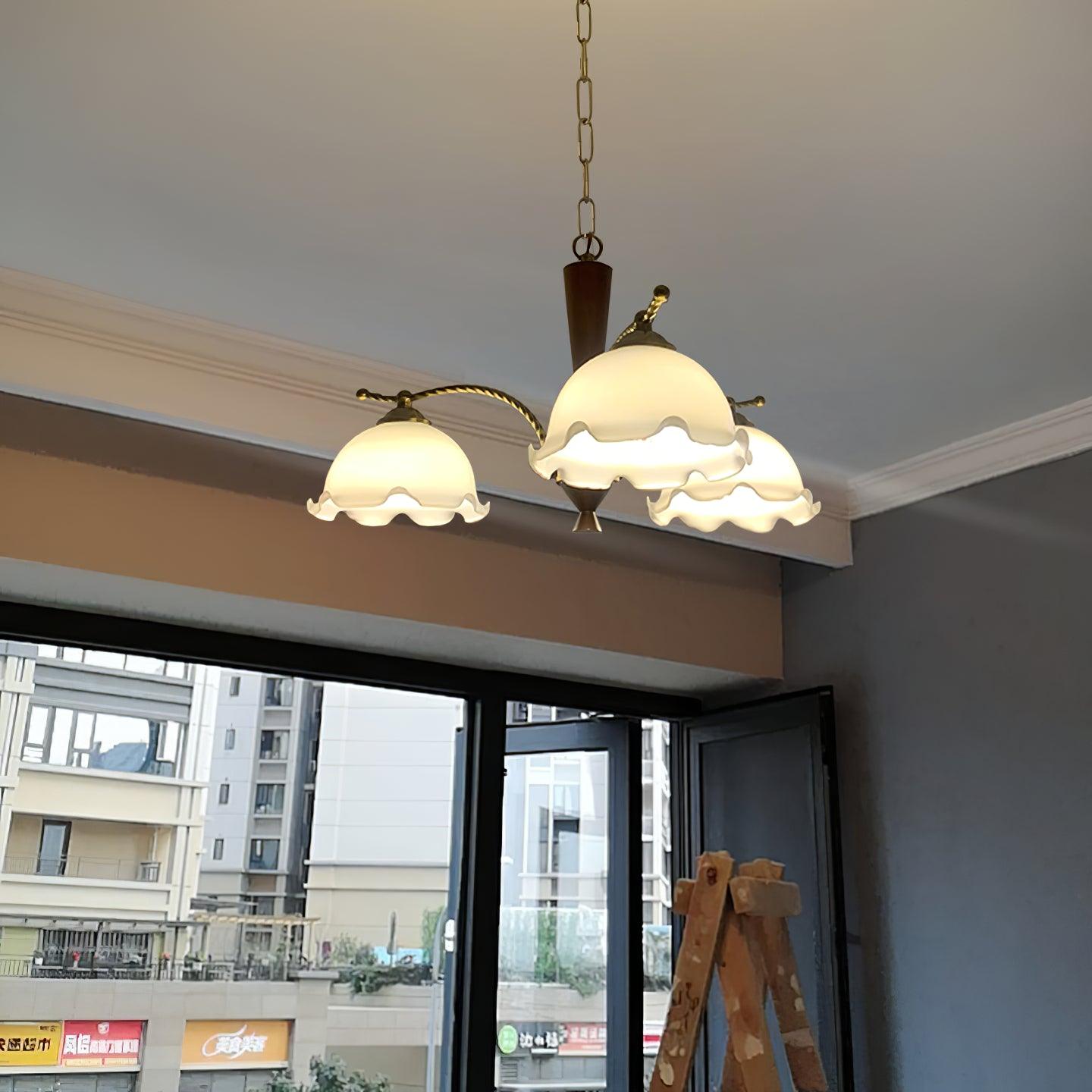 Milky Flower Chandelier - Cueteks