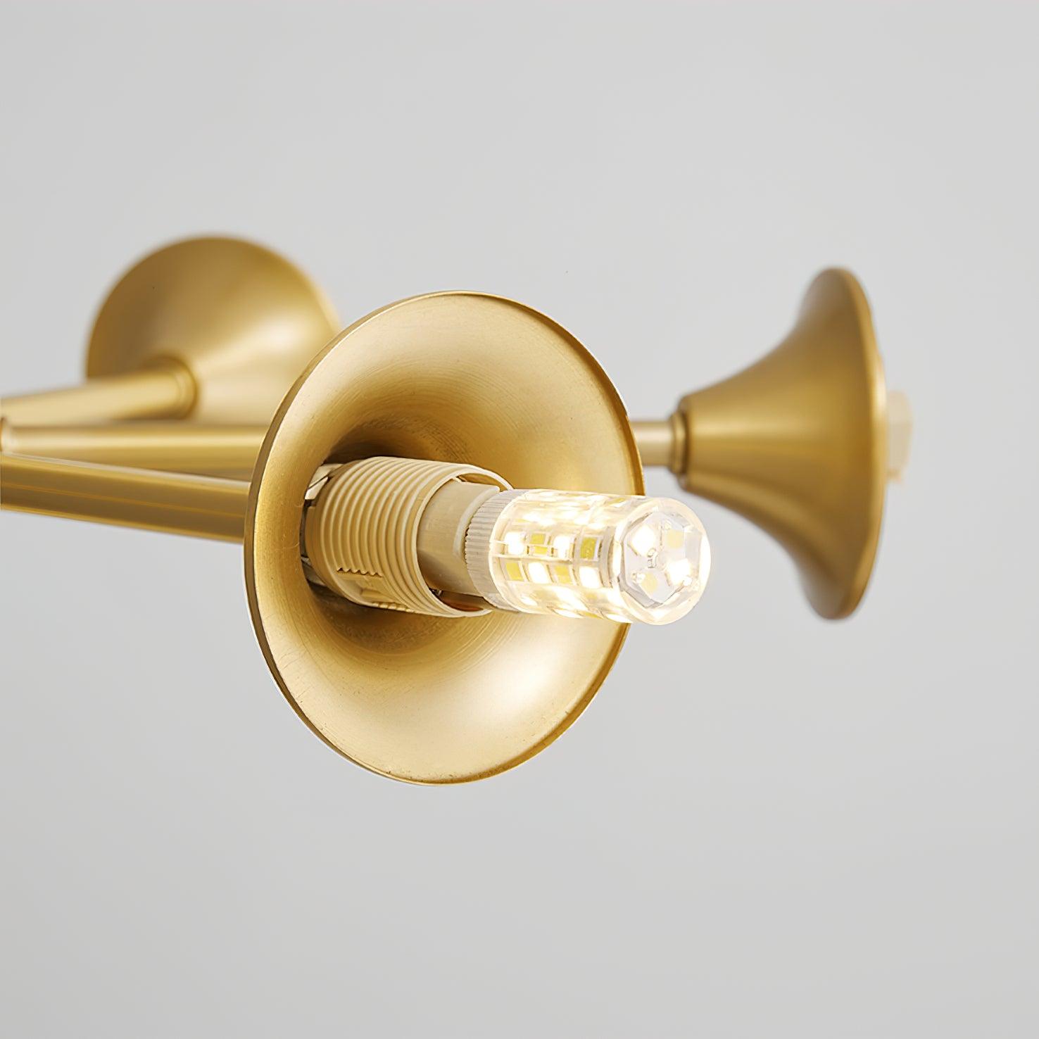Stella Brass Chandelier - Cueteks