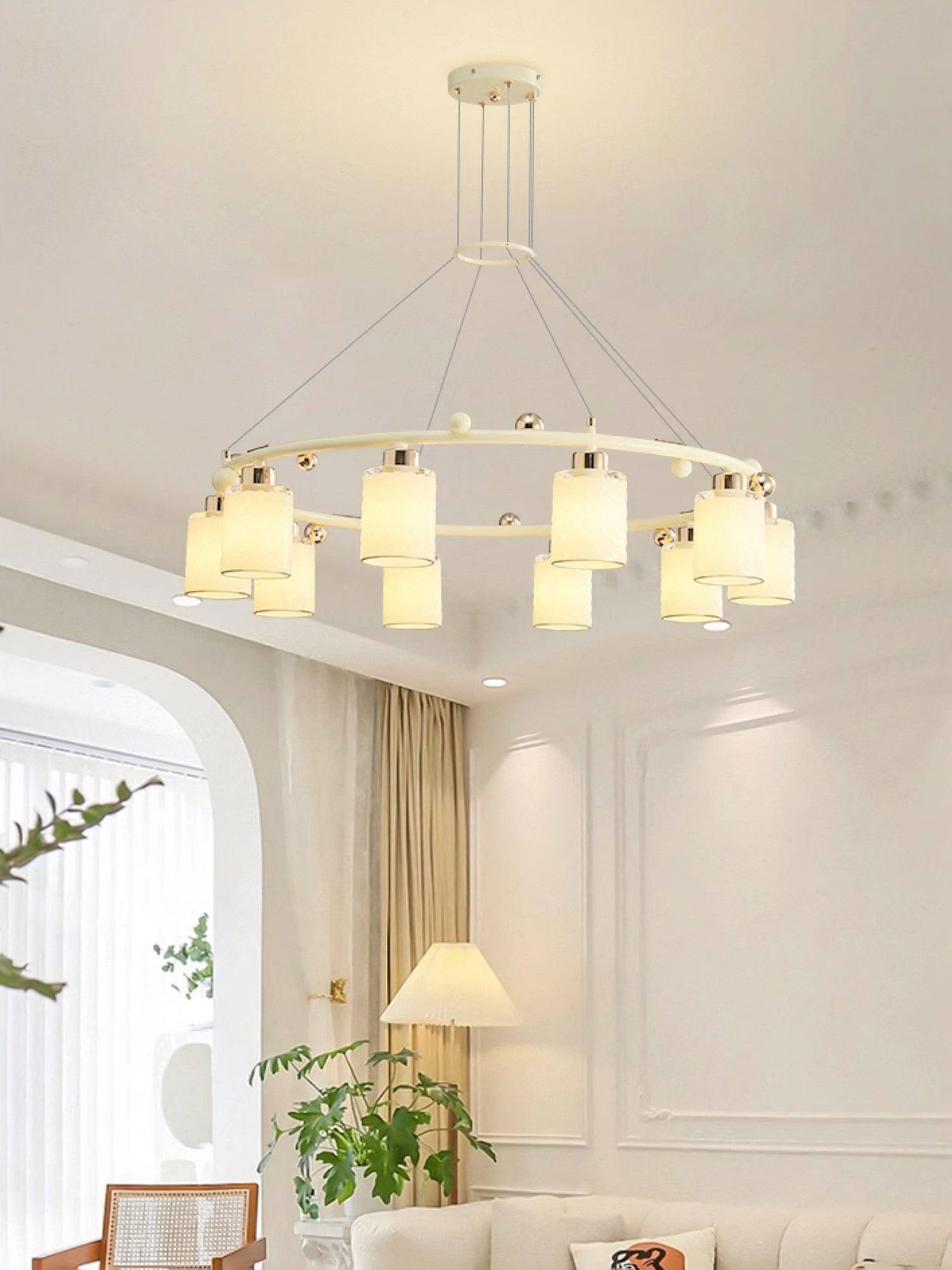 Ring Glass Cup Chandelier - Cueteks