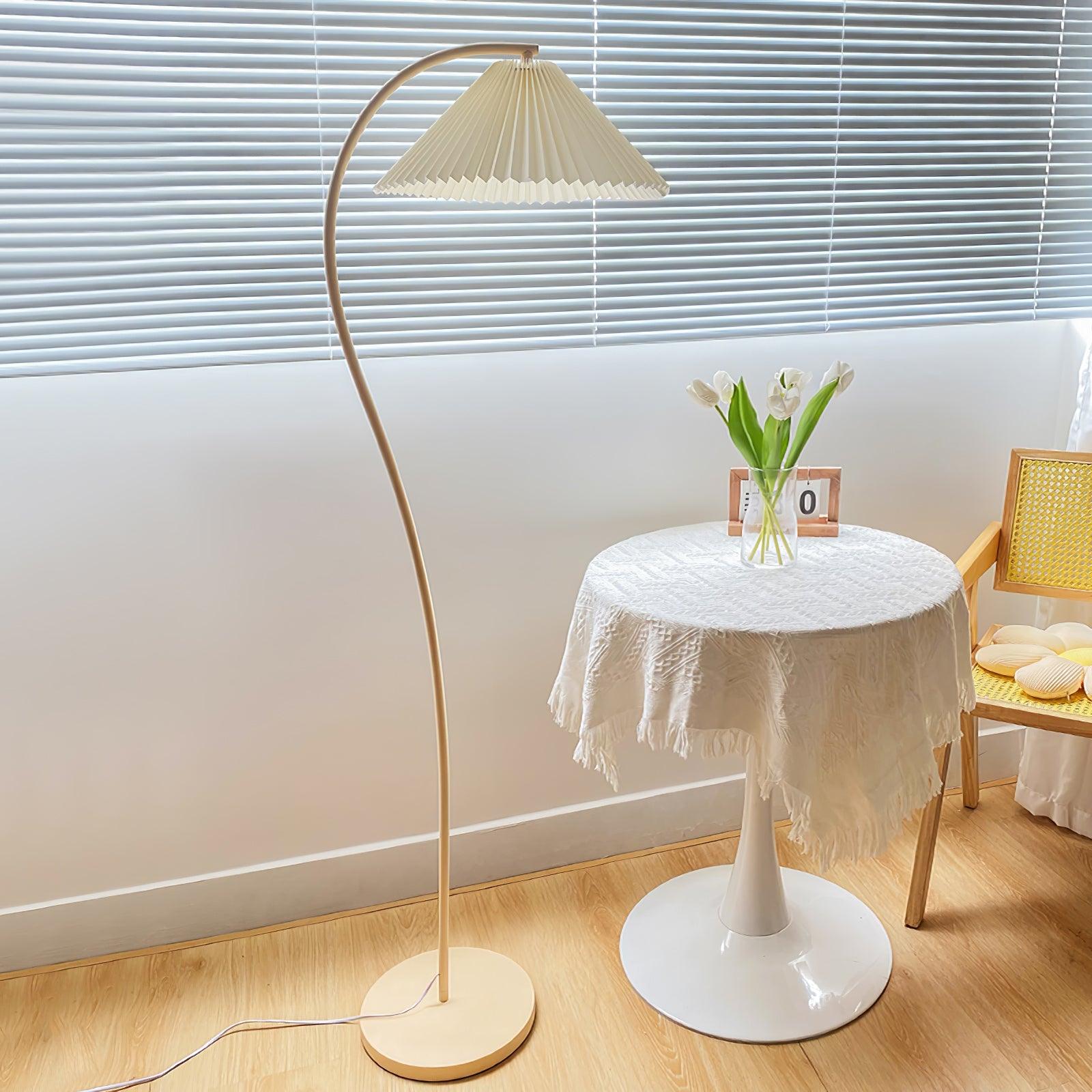 Crescini Pleated Floor Lamp - Cueteks