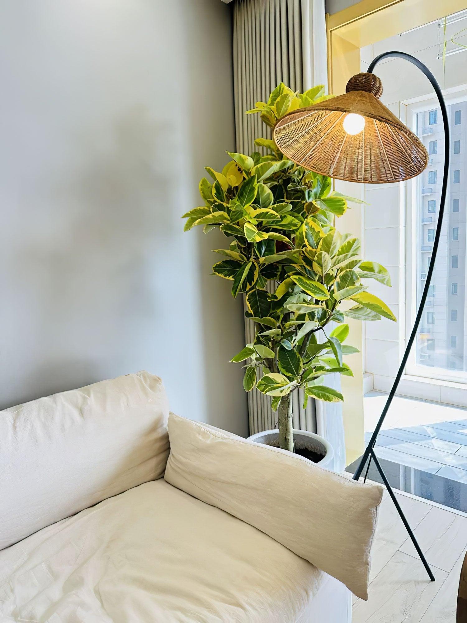 Tana Woven Floor Lamp - Cueteks