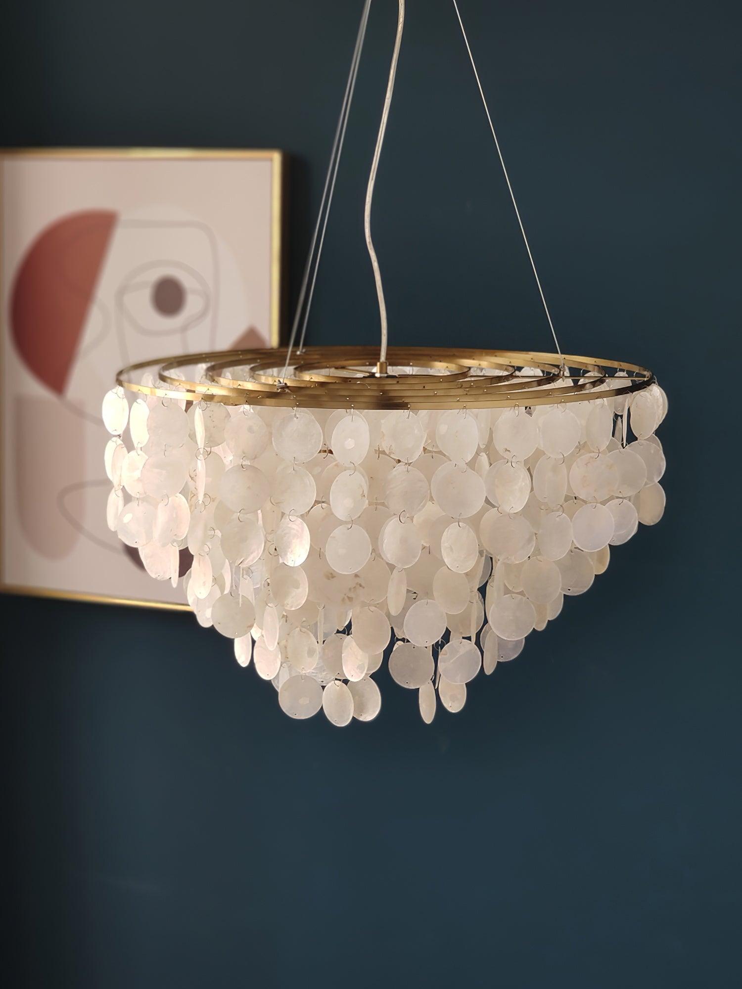 Shell Wind Chime Chandelier - Cueteks