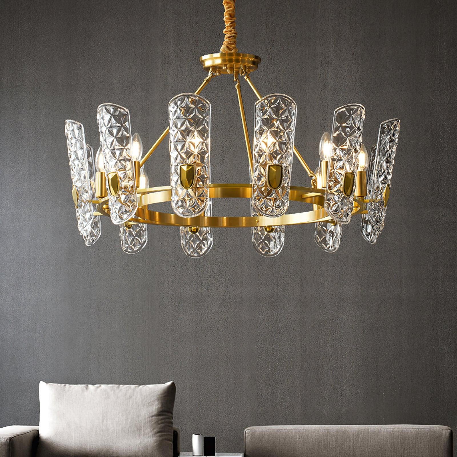 Brass Central Chandelier - Cueteks