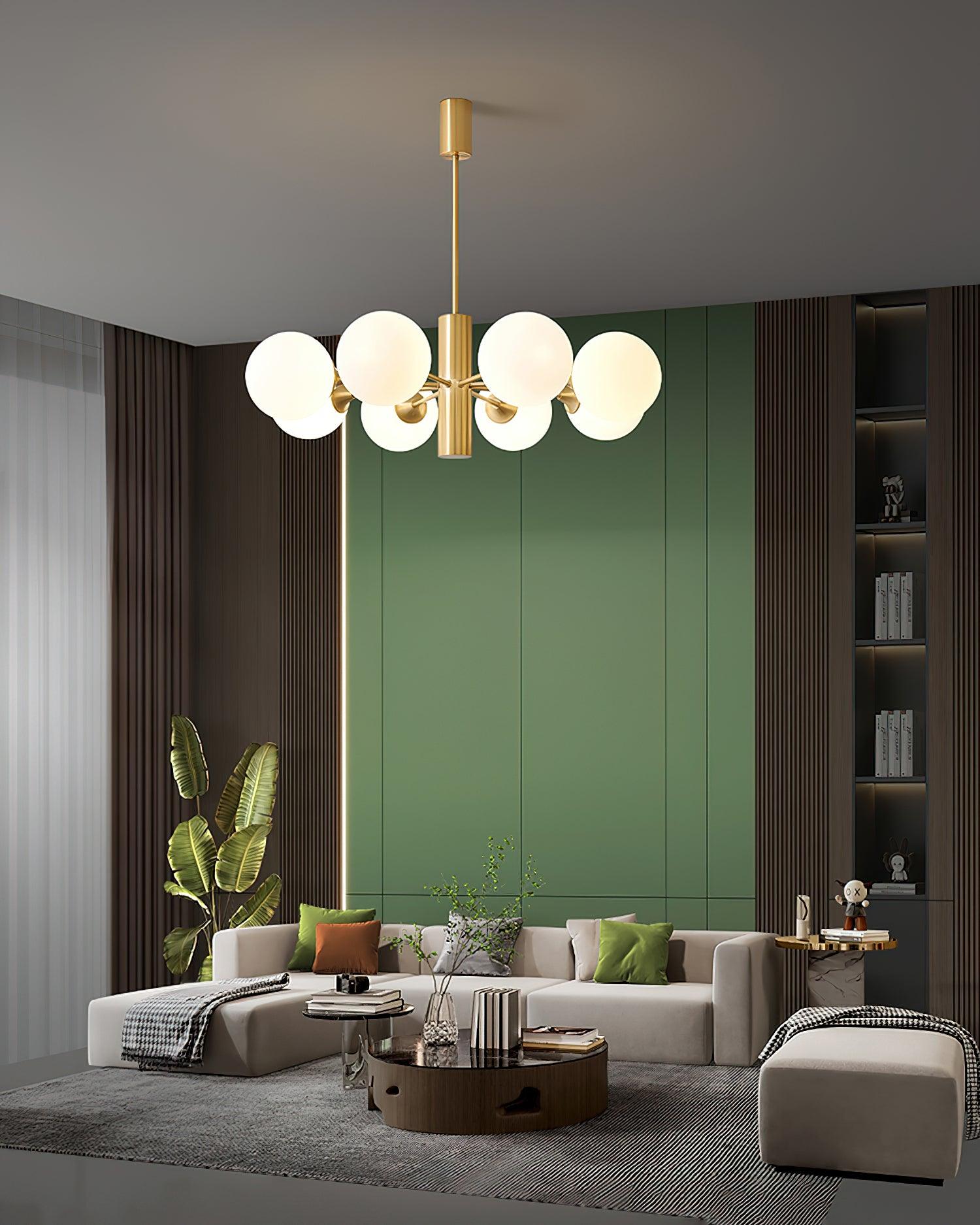 Stella Brass Chandelier - Cueteks