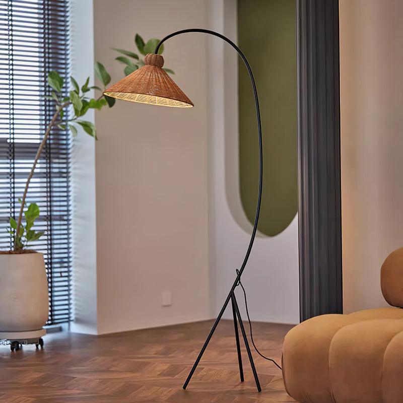 Tana Woven Floor Lamp - Cueteks