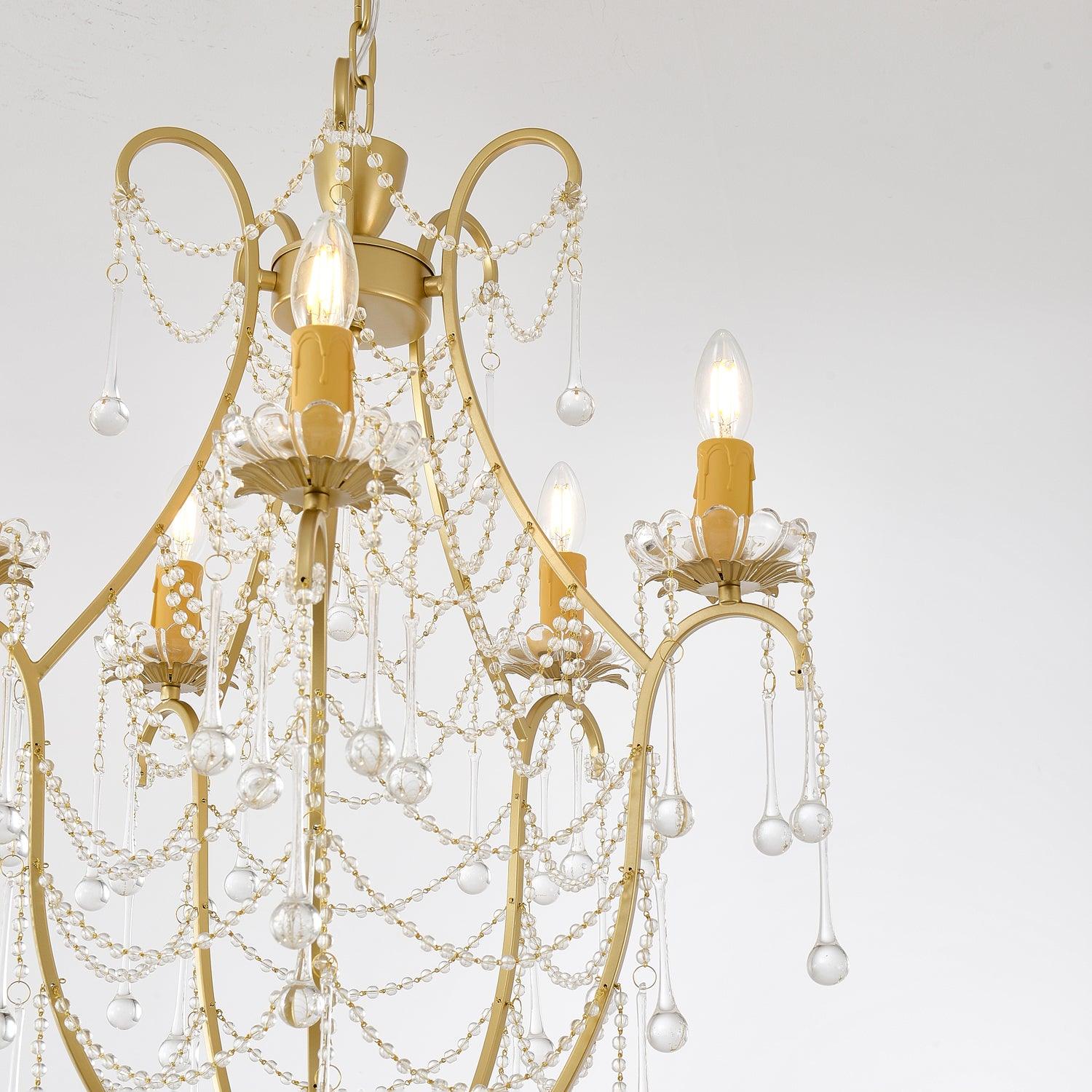Crystal Birdcage Chandelier - Cueteks