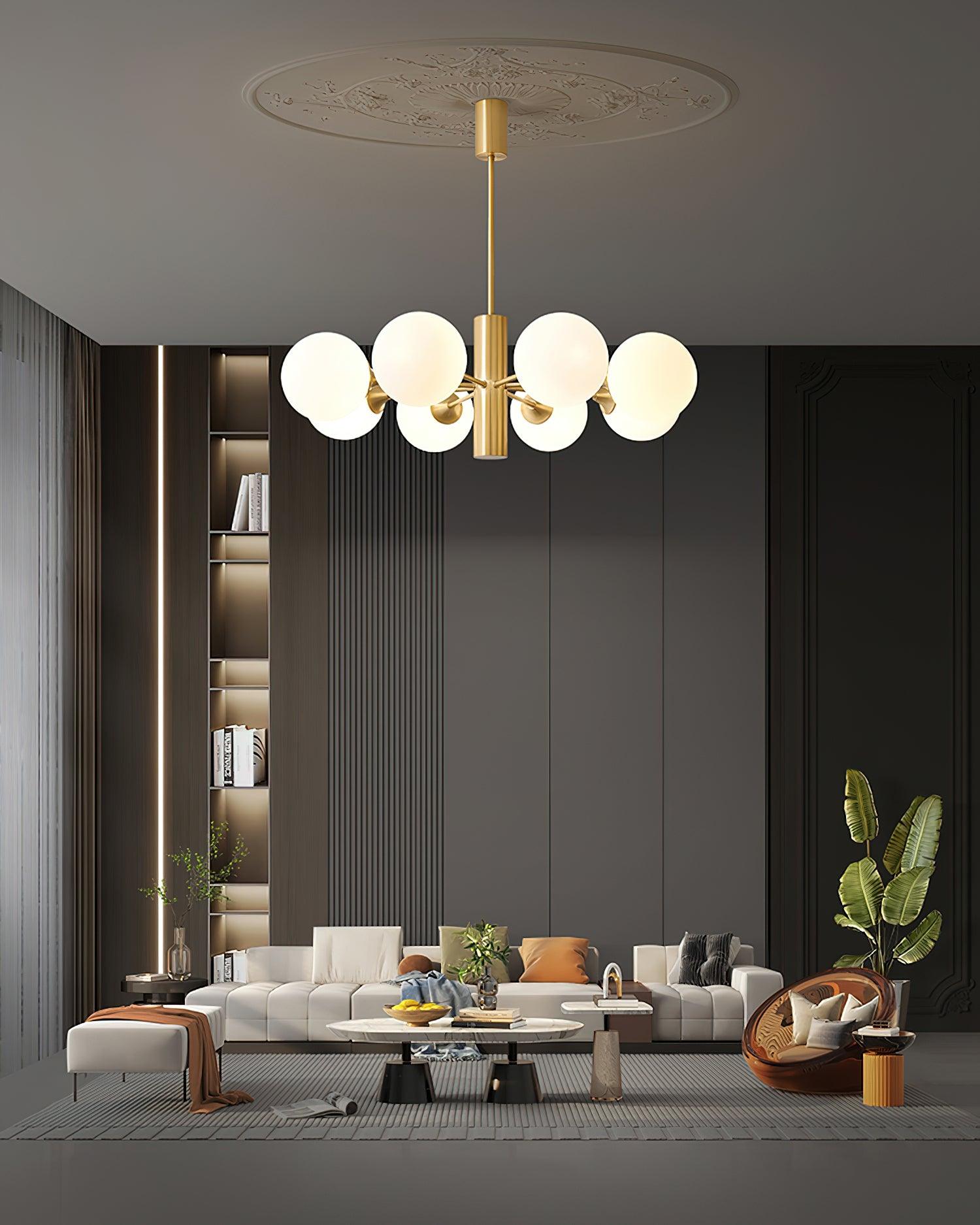 Stella Brass Chandelier - Cueteks