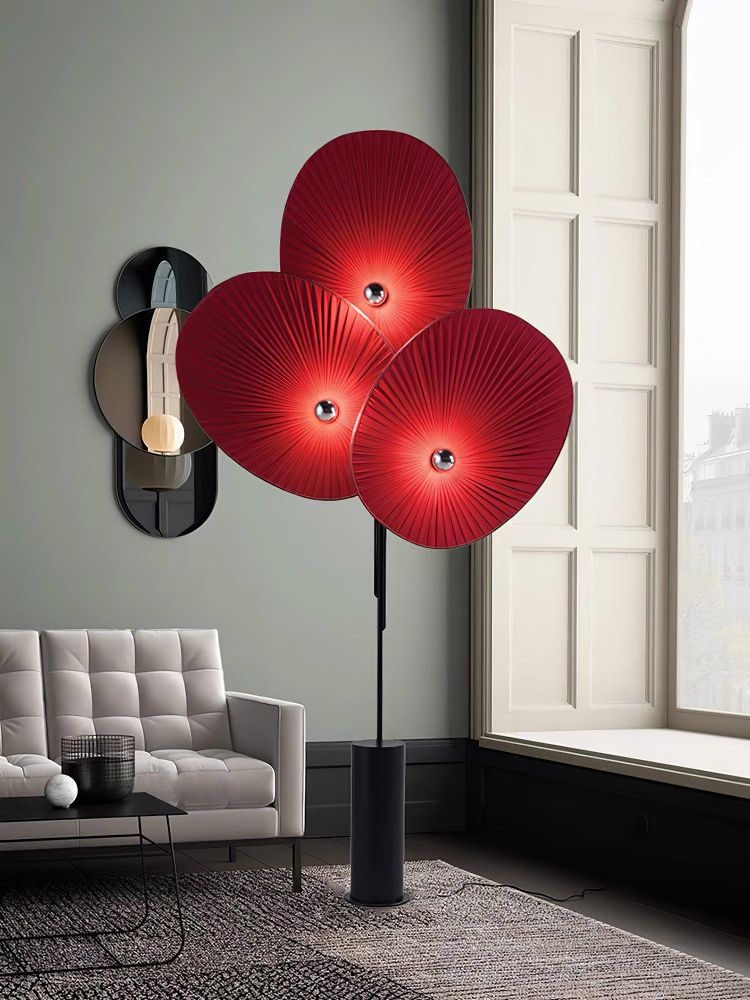 Triple Floral Floor Lamp - Cueteks