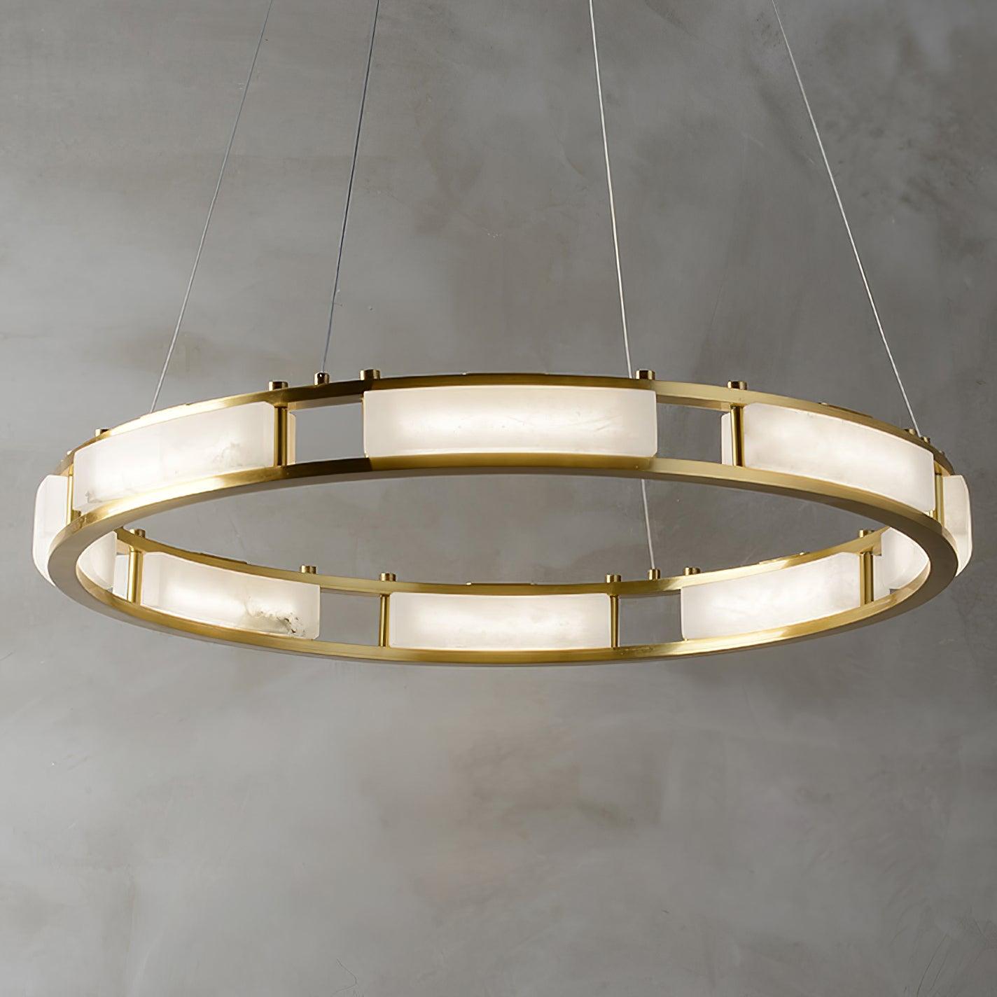 Low angled view of Qatar ring and thin suspension cables