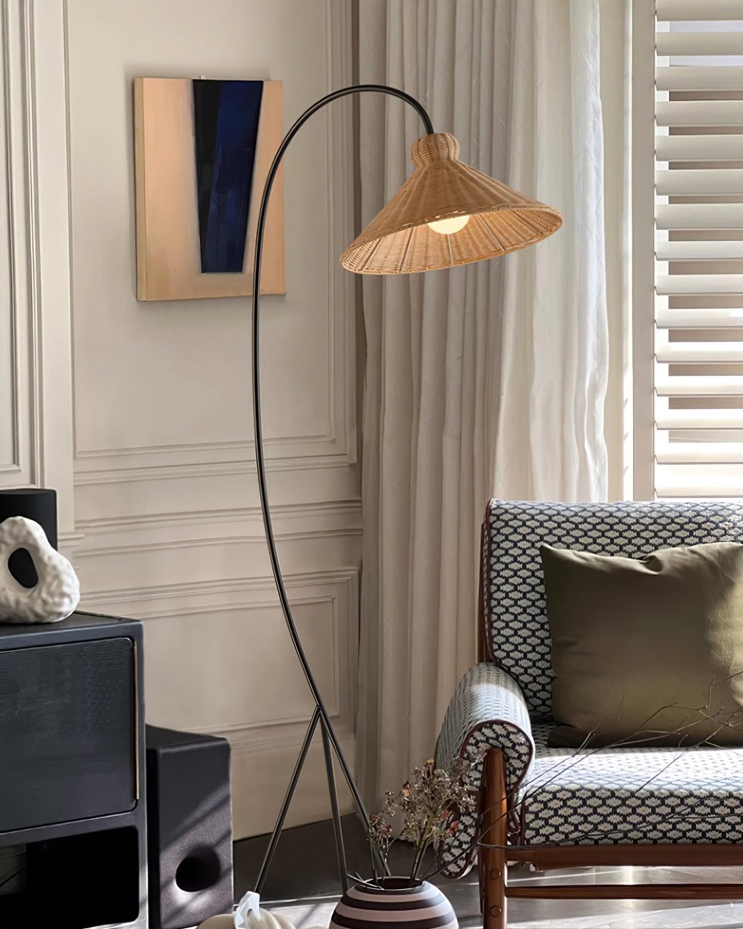 Tana Woven Floor Lamp - Cueteks