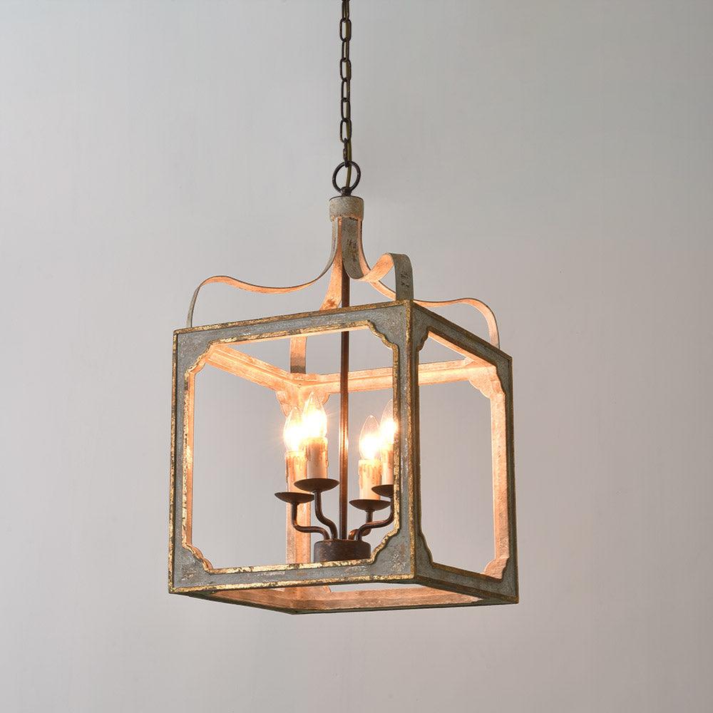 Boho Rustic Cube Chandelier - Cueteks