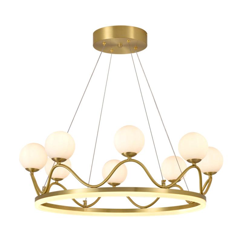 Crown Brass Chandelier - Cueteks