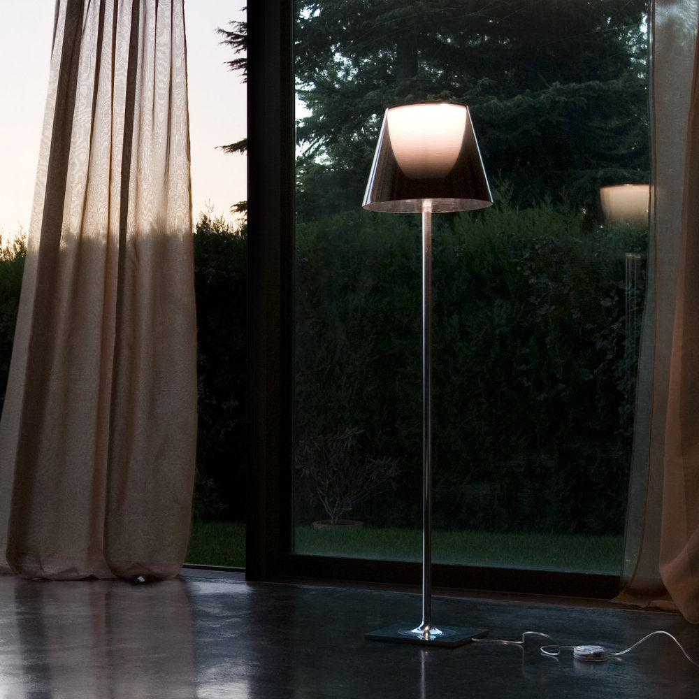 Chrome Prism Floor Lamp - Cueteks