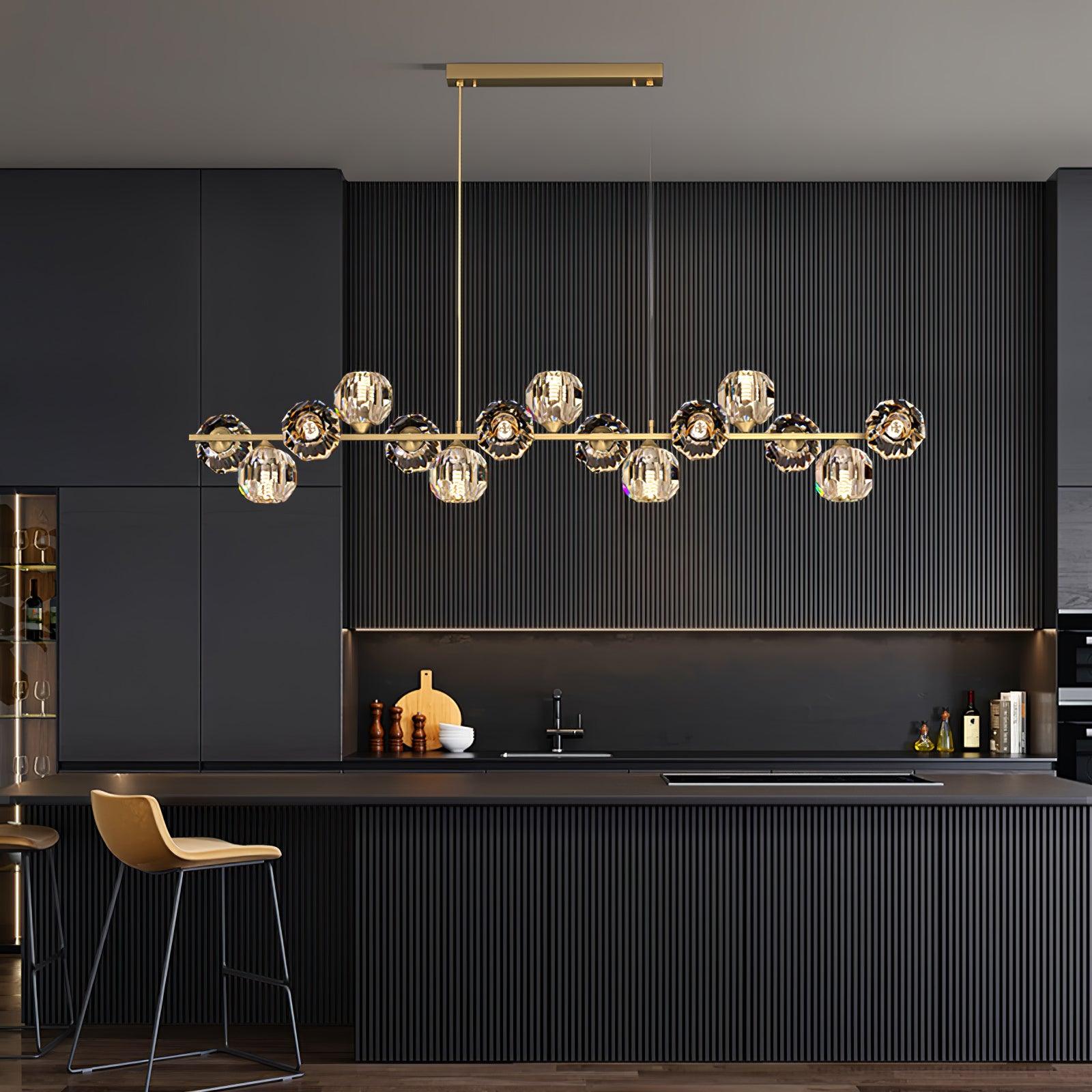 Crystal Glass Ball Chandelier - Cueteks