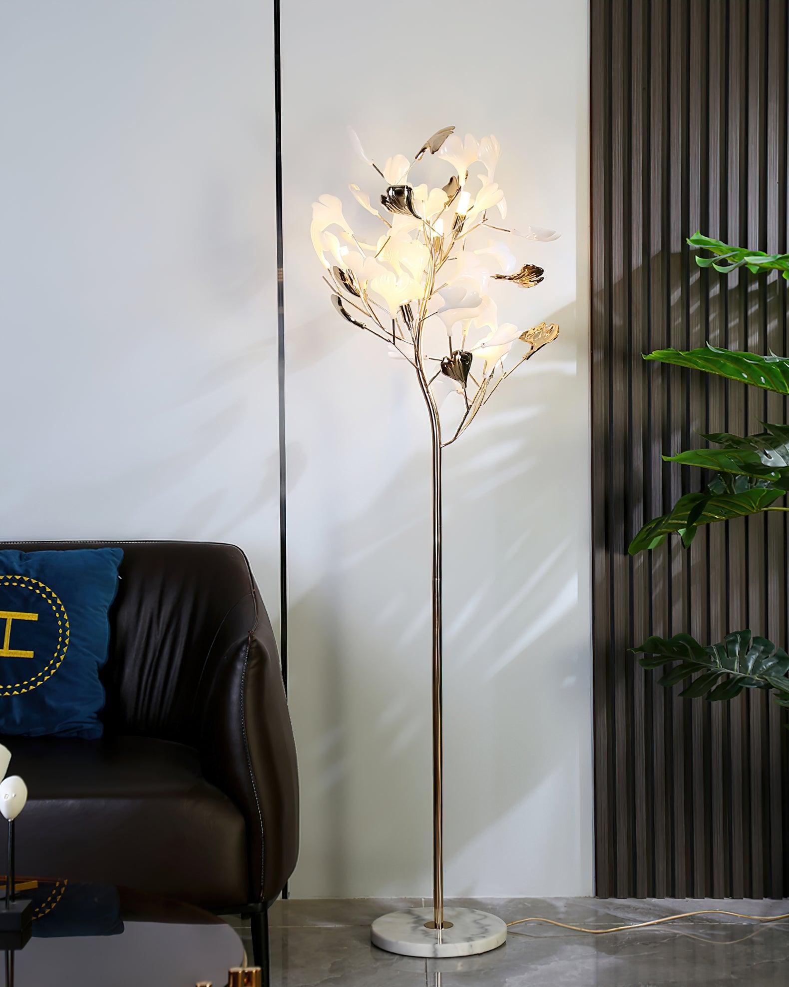 Gingko Leaf Floor Lamp - Cueteks