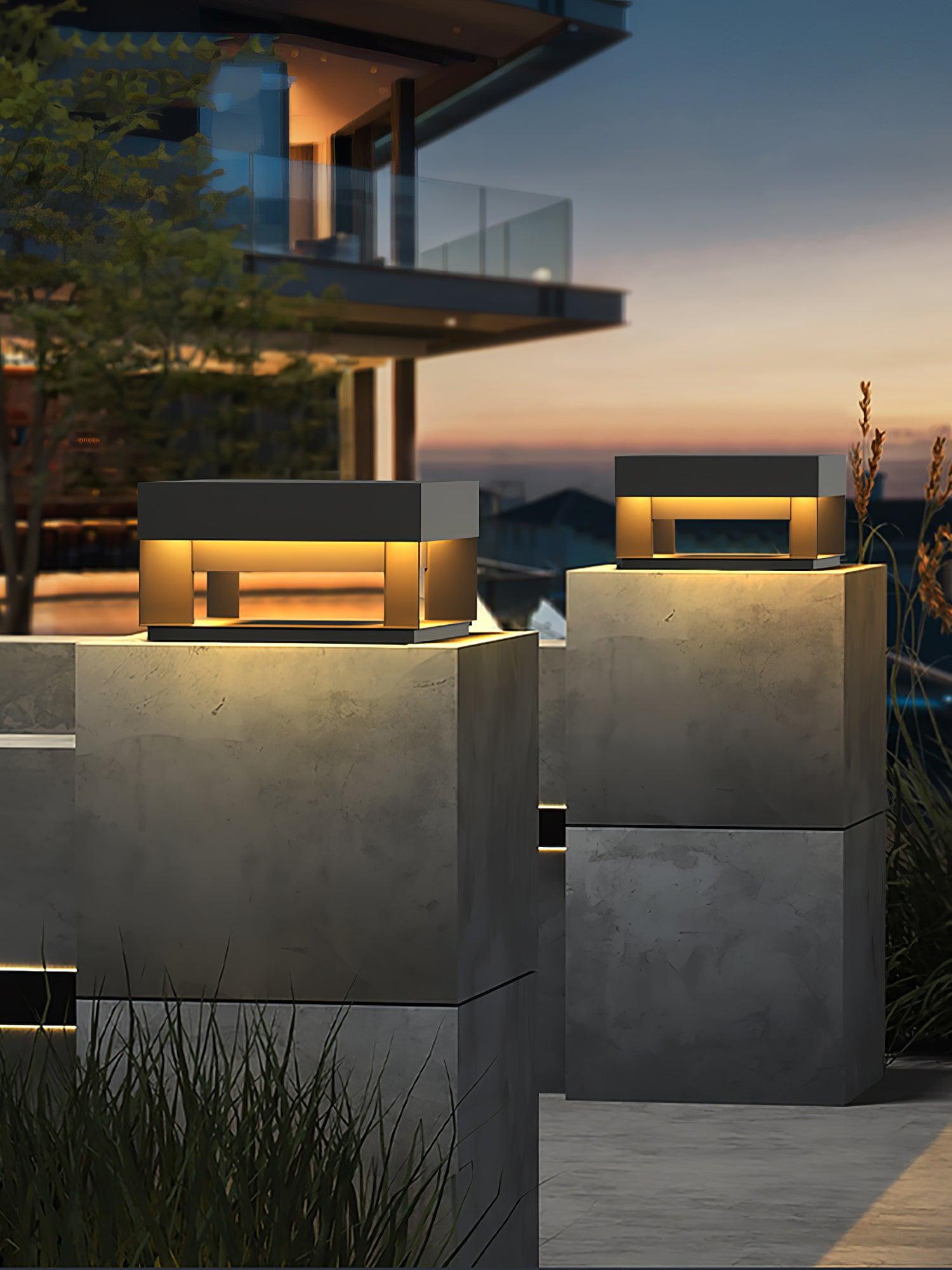 Black Box Outdoor Post Light - Cueteks