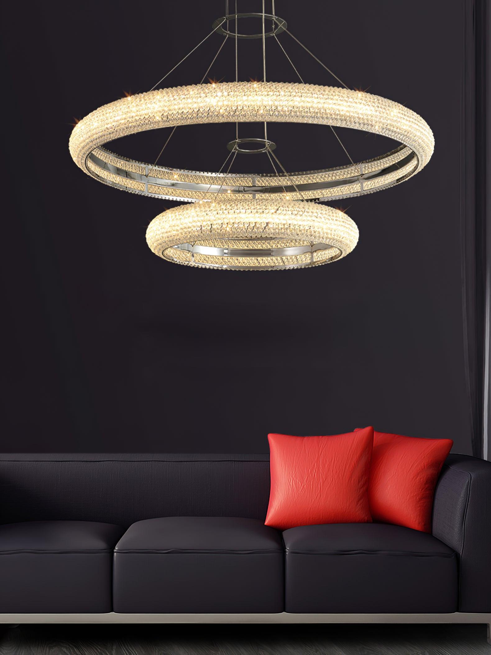 Asscher Ring Chandelier - Cueteks