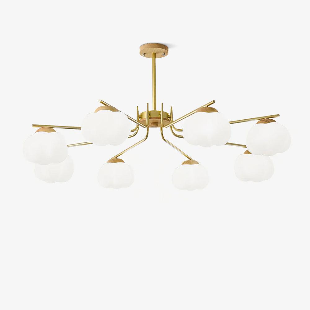 Plastic Cotton Balls Chandelier - Cueteks