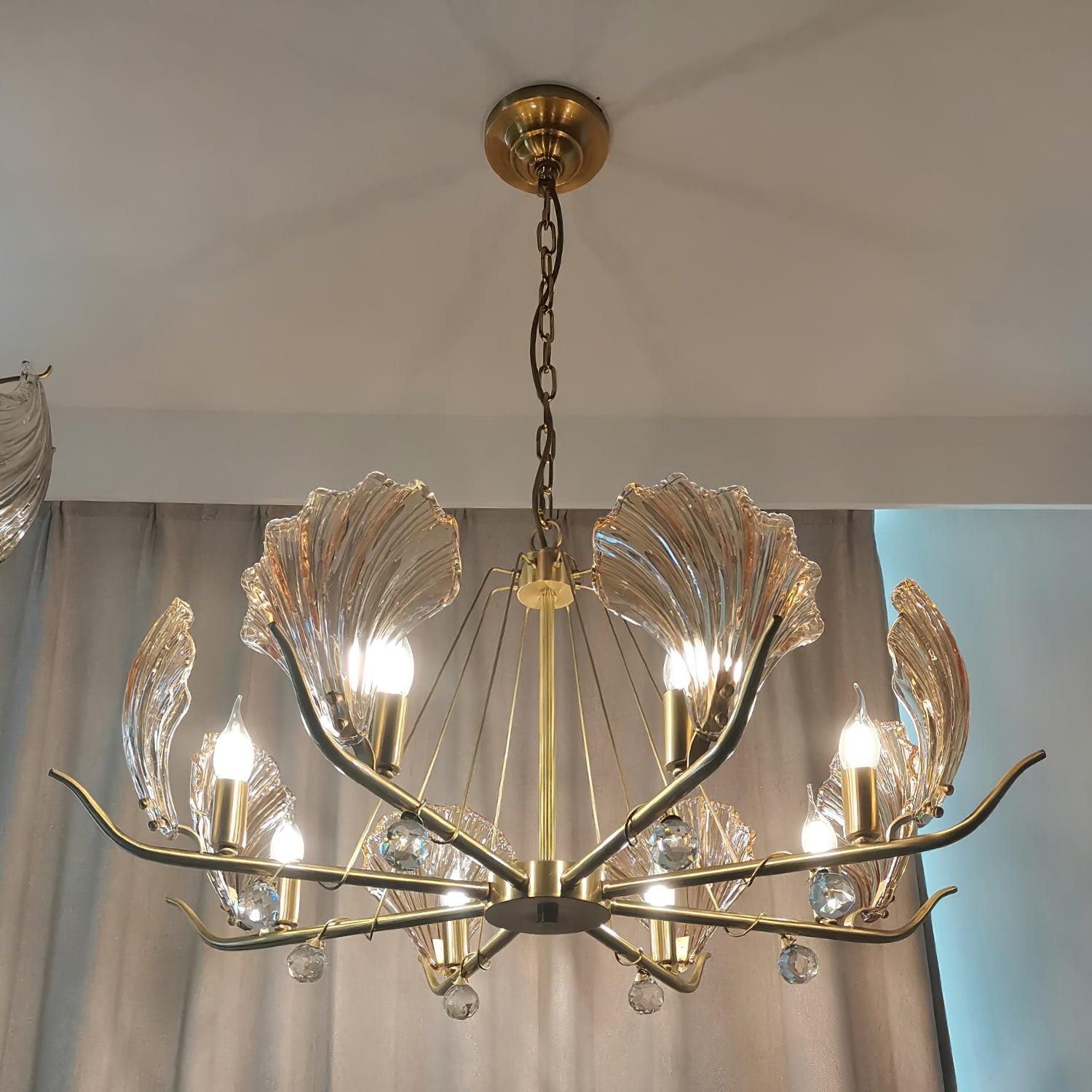 Shell Crystal Chandelier - Cueteks